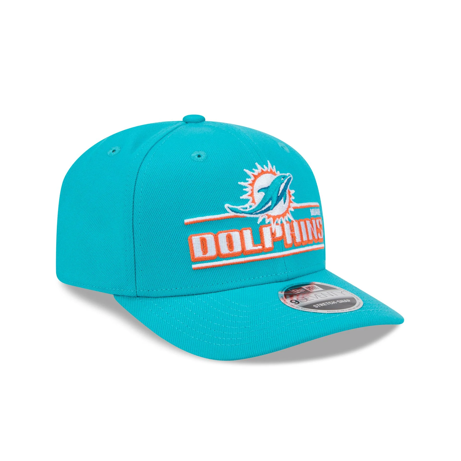 Miami Dolphins Stated 9SEVENTY Stretch-Snap Hat - Image 3