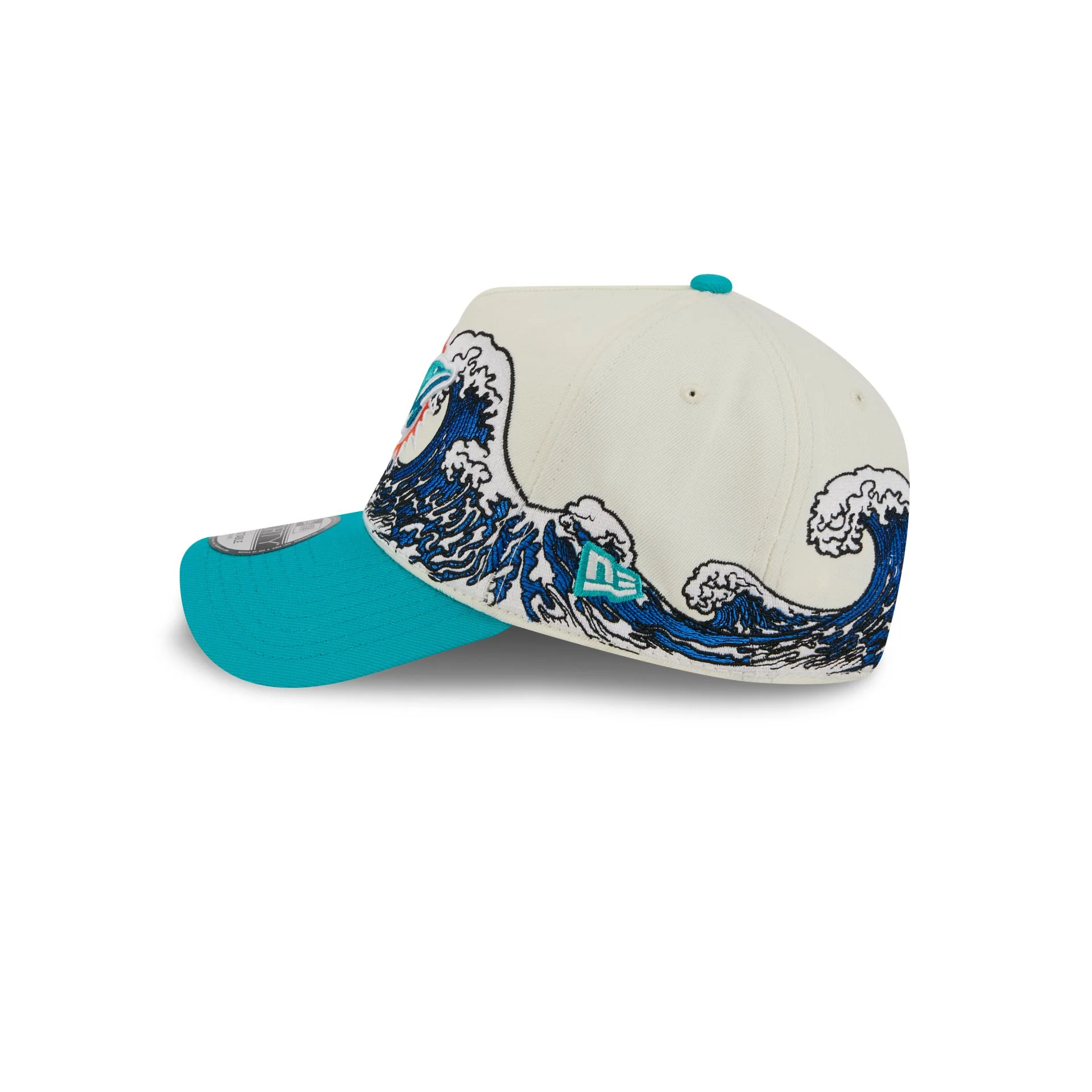 Miami Dolphins Tidal Flow 9FORTY A-Frame Snapback Hat - Image 4