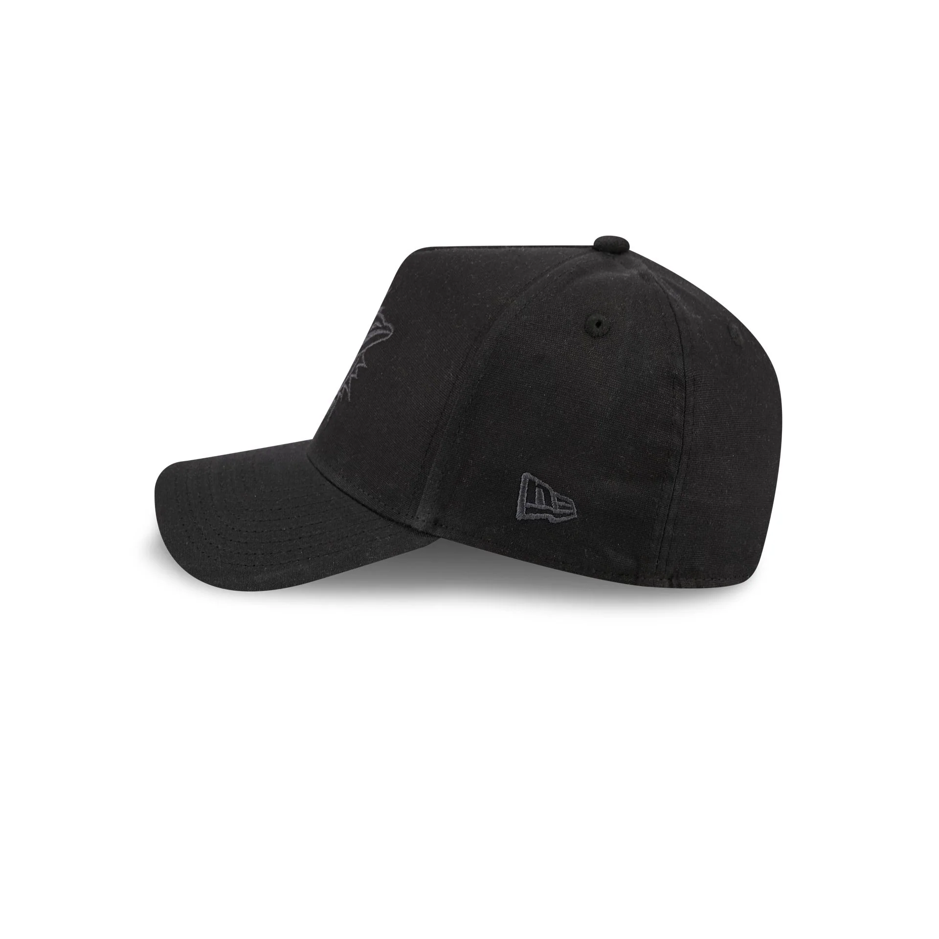 Miami Dolphins Waxed Canvas Black 59FORTY A-Frame Fitted Hat - Image 5