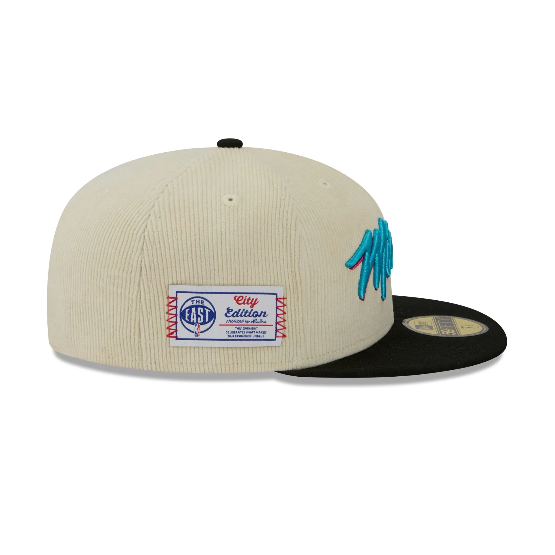 Miami Heat 2025 City Edition Chrome White Corduroy 59FIFTY Fitted Hat - Image 4