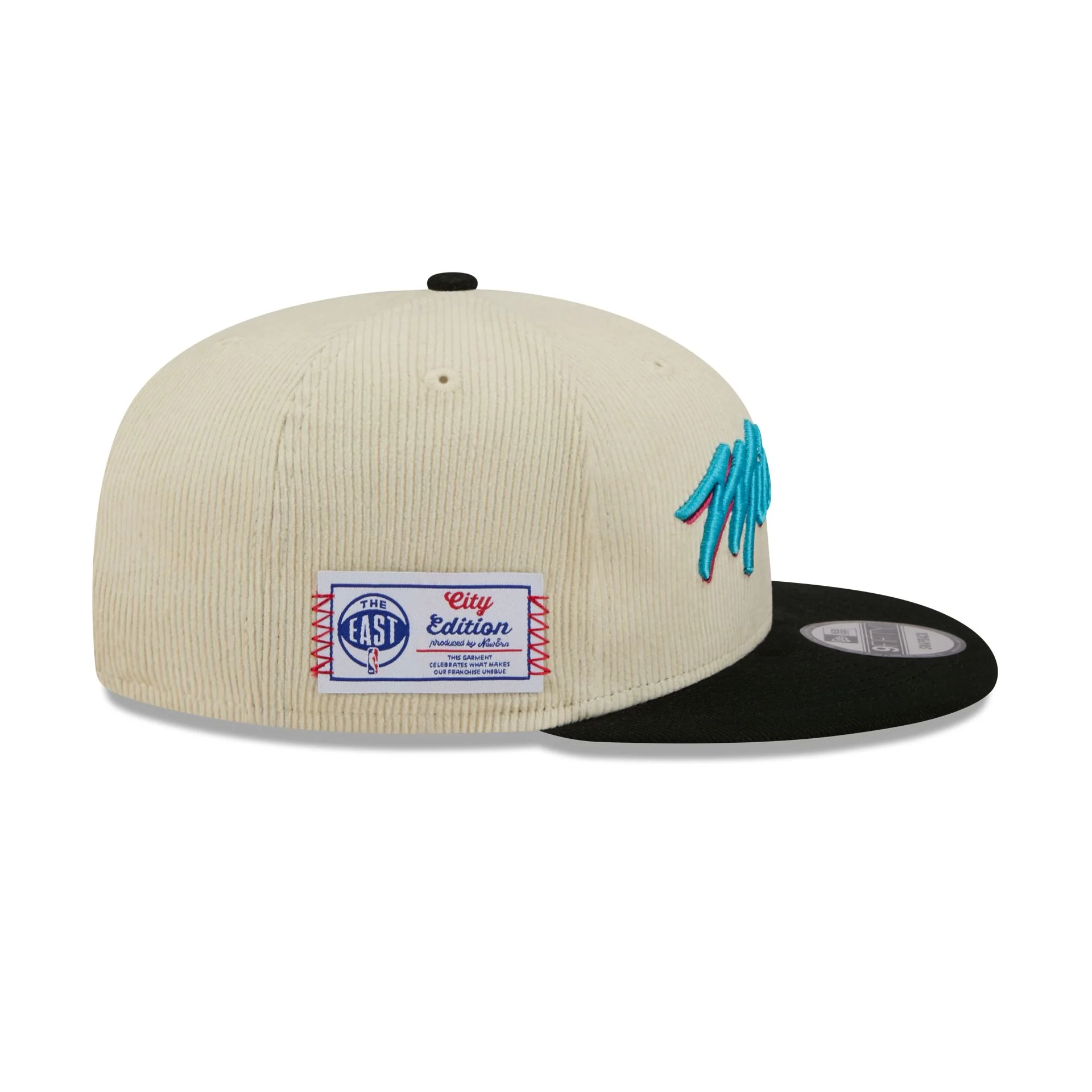 Miami Heat 2025 City Edition Chrome White Corduroy 9FIFTY Snapback Hat - Image 4