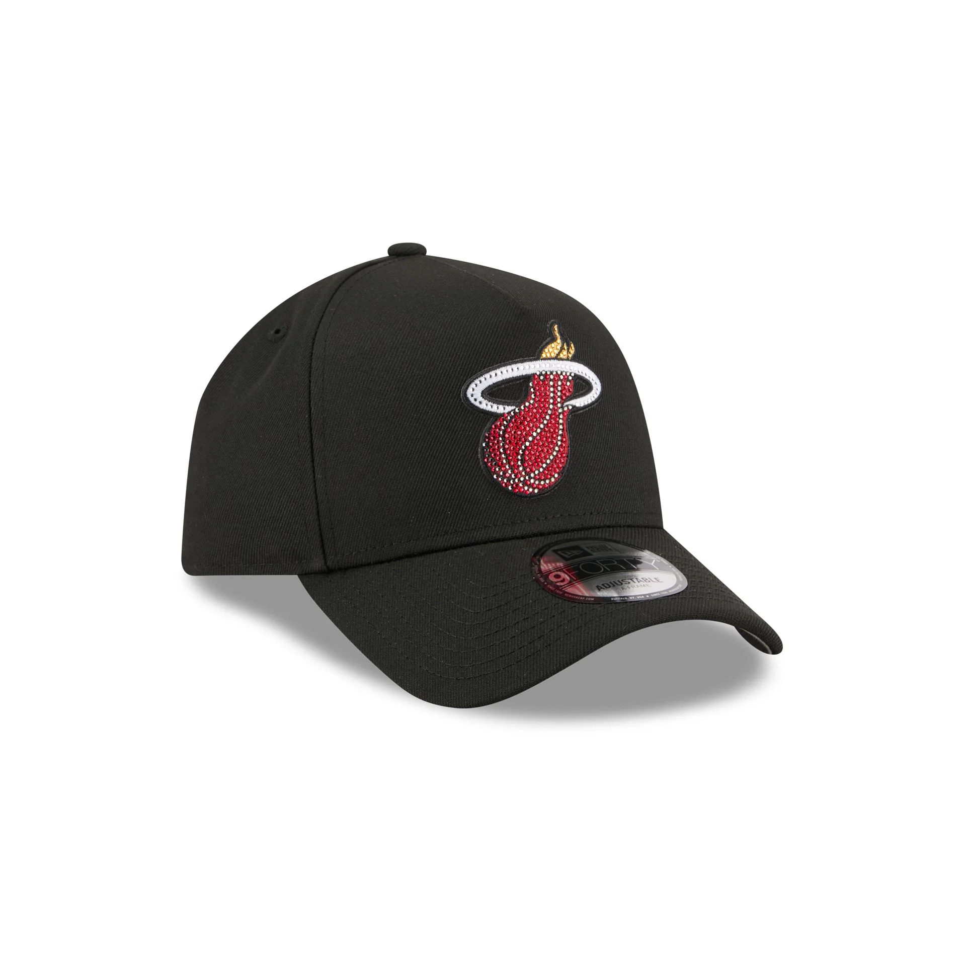 Miami Heat 2026 Draft Black 9FORTY A-Frame Snapback Hat - Image 3