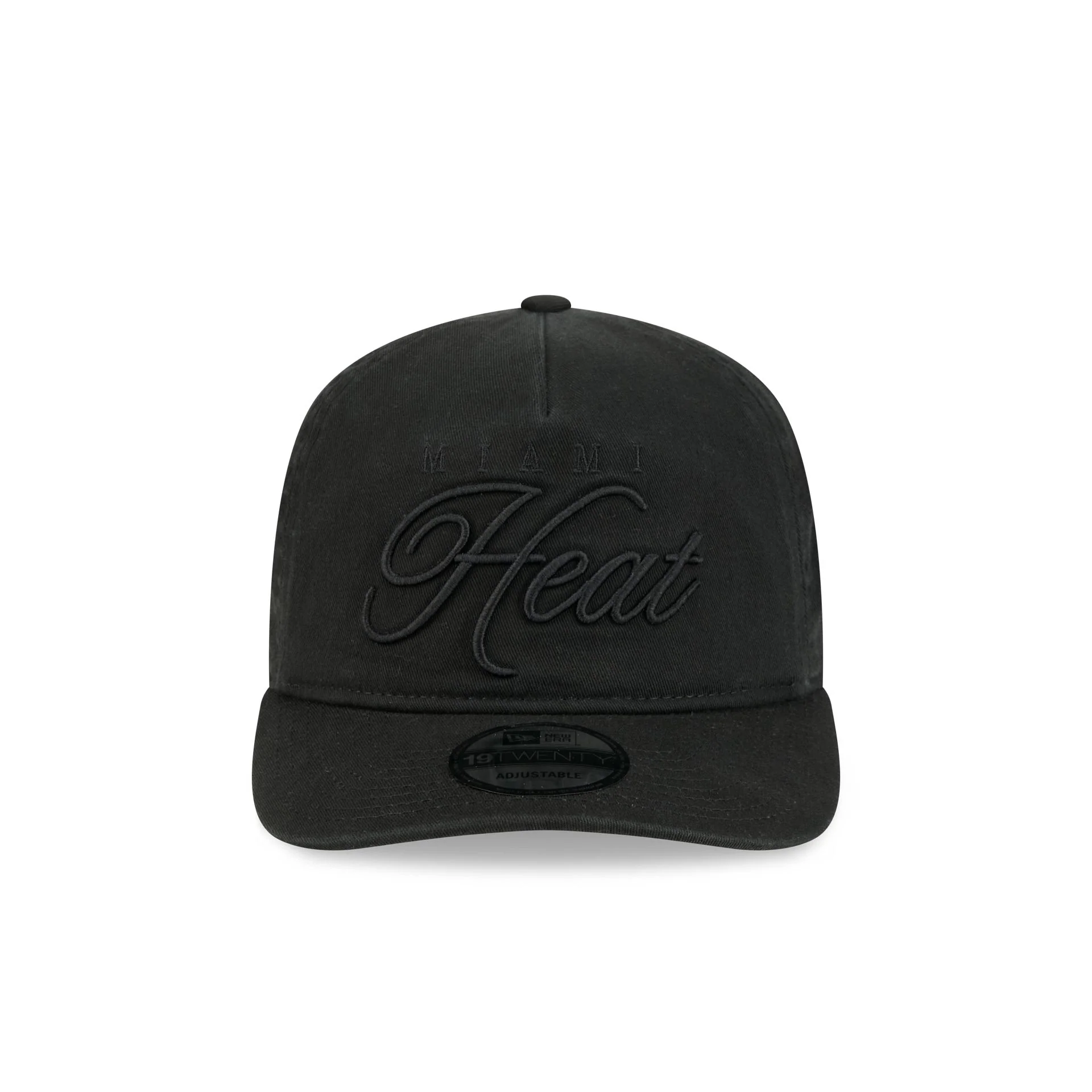 Miami Heat All Black Scripted 19TWENTY Adjustable Hat - Image 2