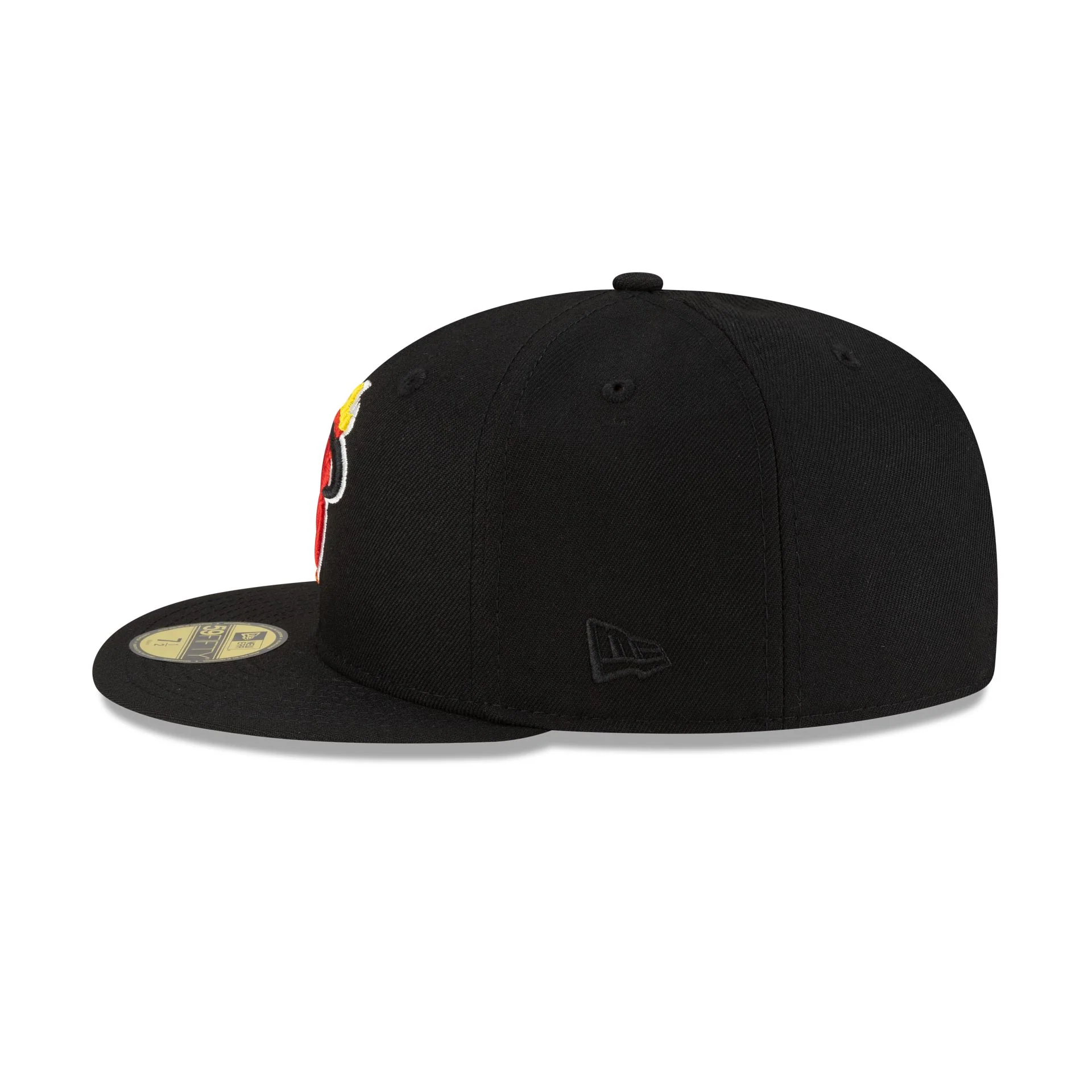 Miami Heat 1988-1998 Hardwood Classics Black 59FIFTY Fitted Hat - Image 5