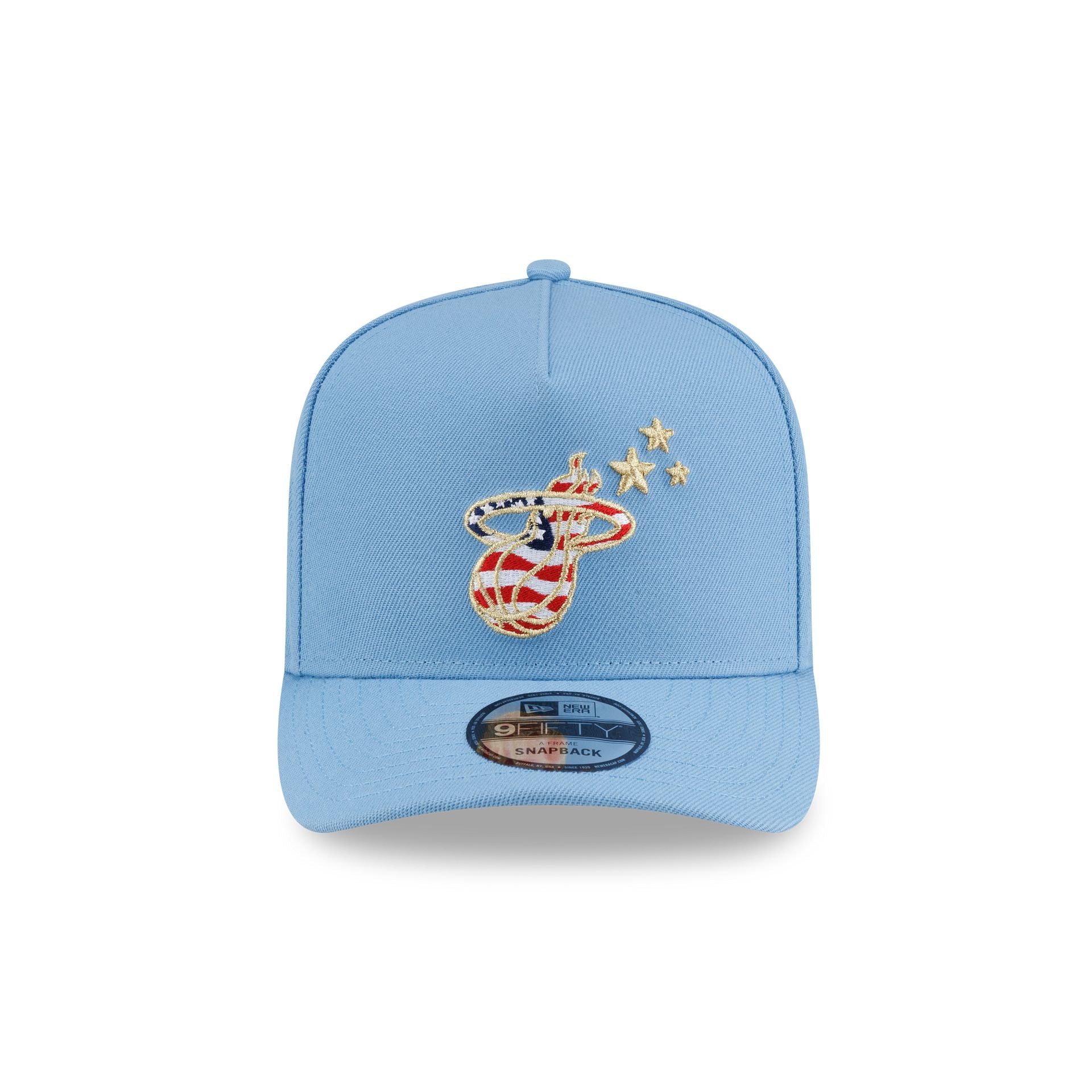 Miami Heat Red, White & Blue 9FIFTY A-Frame Snapback Hat - Image 2