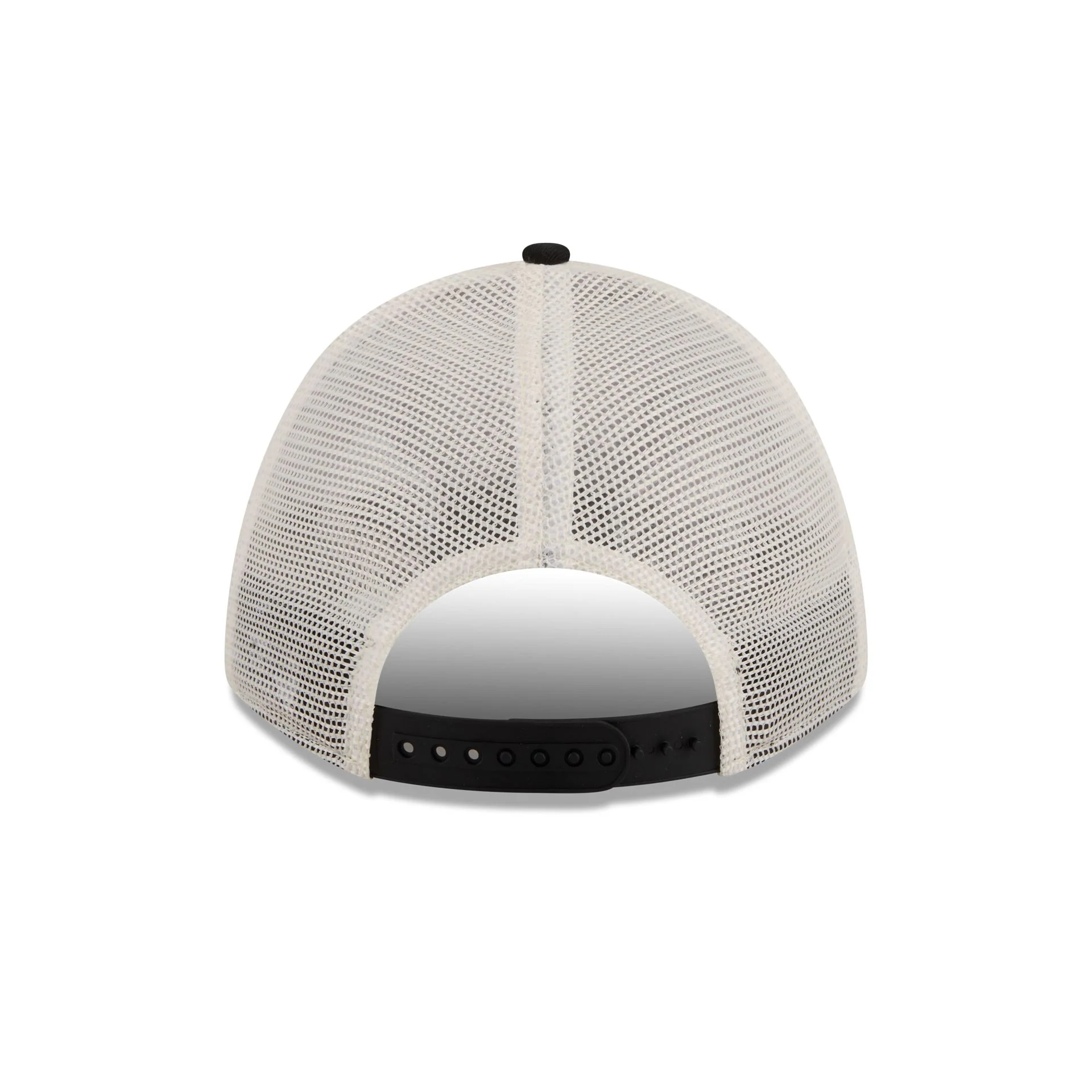 Miami Heat Retro Chrome Women's White 9FORTY M-Crown A-Frame Trucker Hat - Image 6