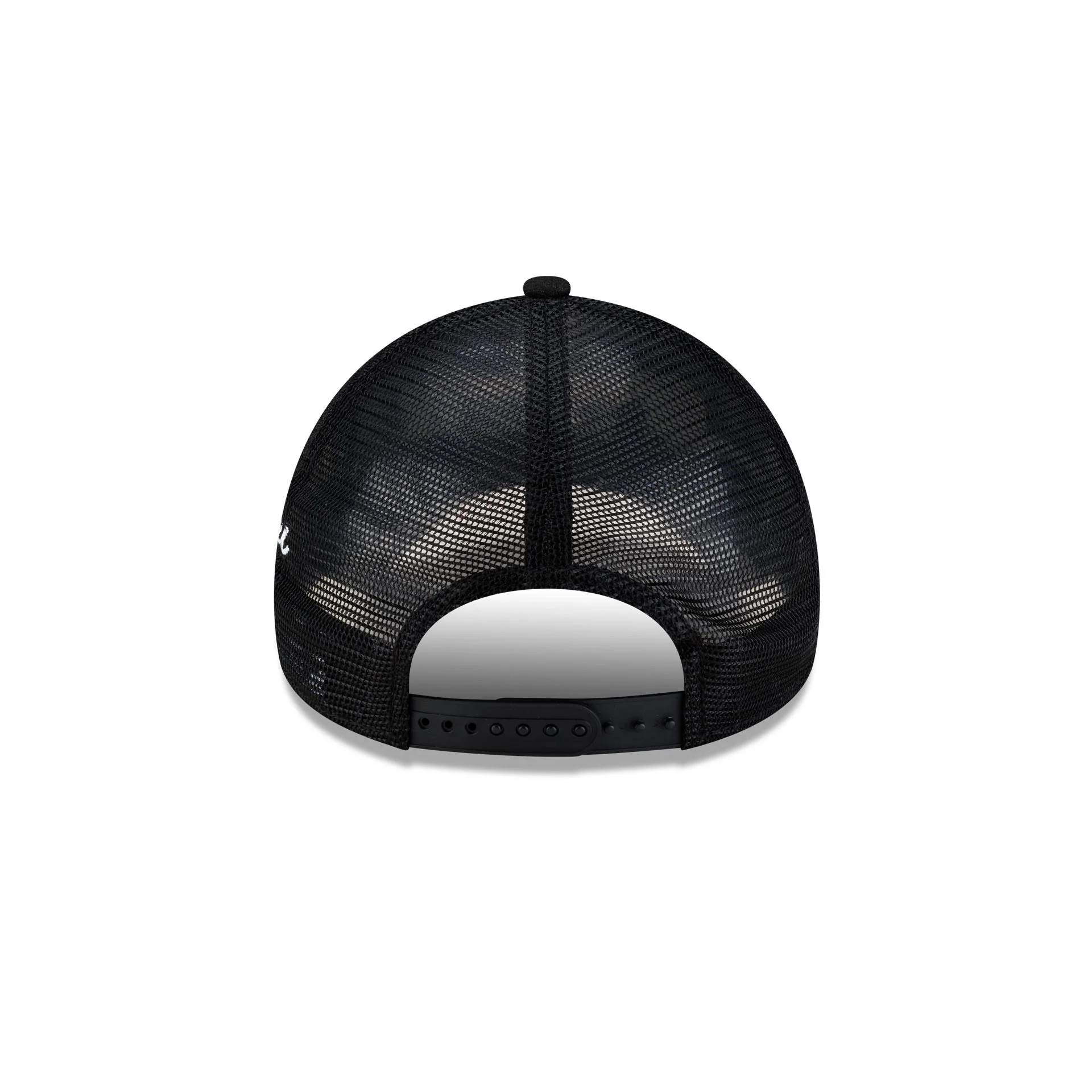 Miami Heat Side Script 9FORTY A-Frame Trucker Hat - Image 6