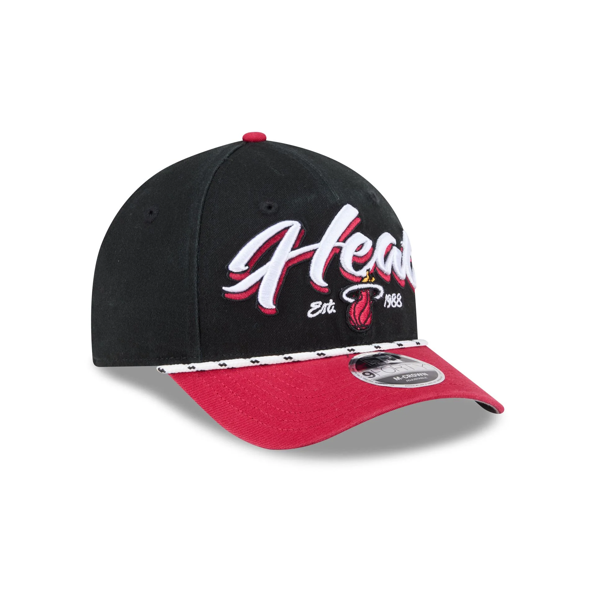 Miami Heat Team Loyal 9FORTY M-Crown Snapback Hat - Image 3