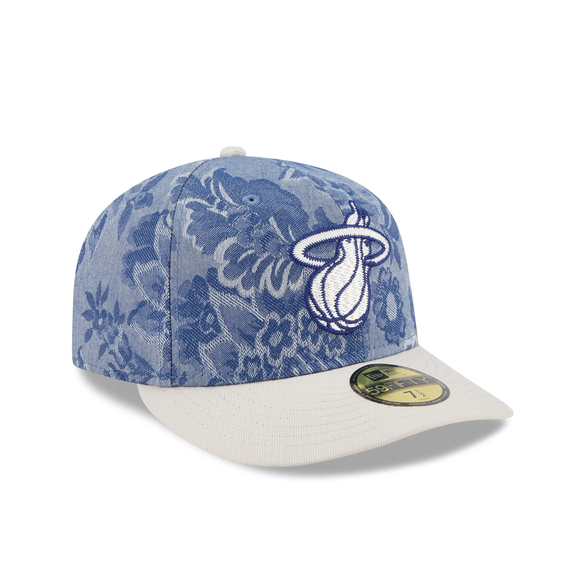 Miami Heat Two-Tone Denim 59FIFTY Fitted Hat - Image 3