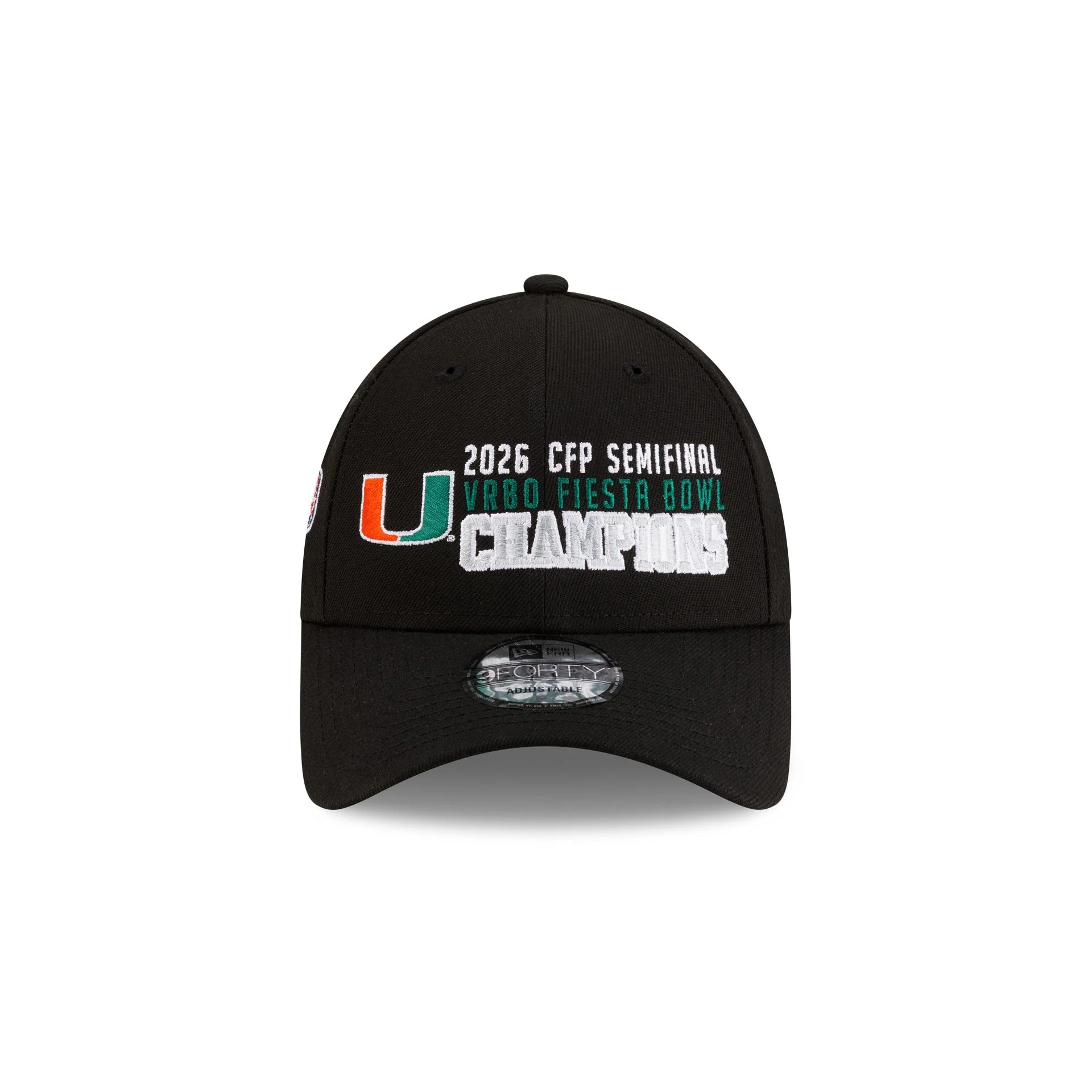 Miami Hurricanes 2026 Fiesta Bowl Champions 9FORTY Adjustable Hat - Image 2
