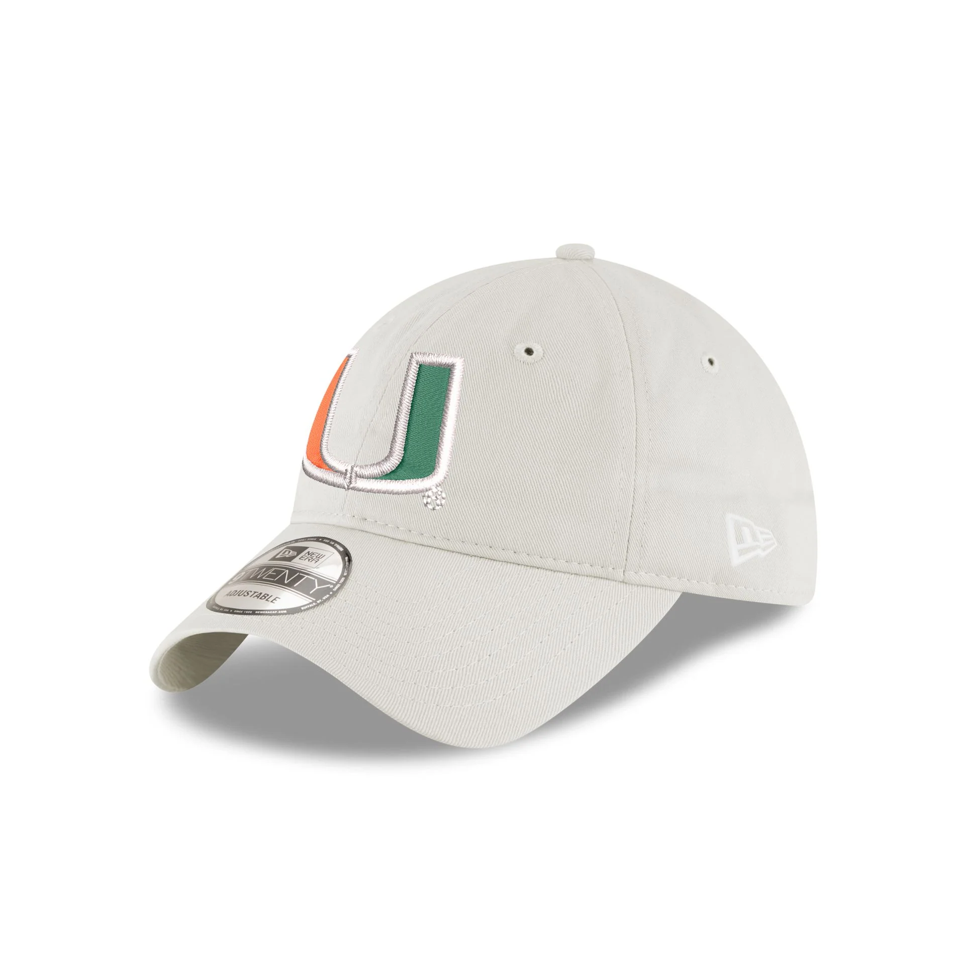 Miami Hurricanes Stone 9TWENTY Adjustable Hat - Image 3