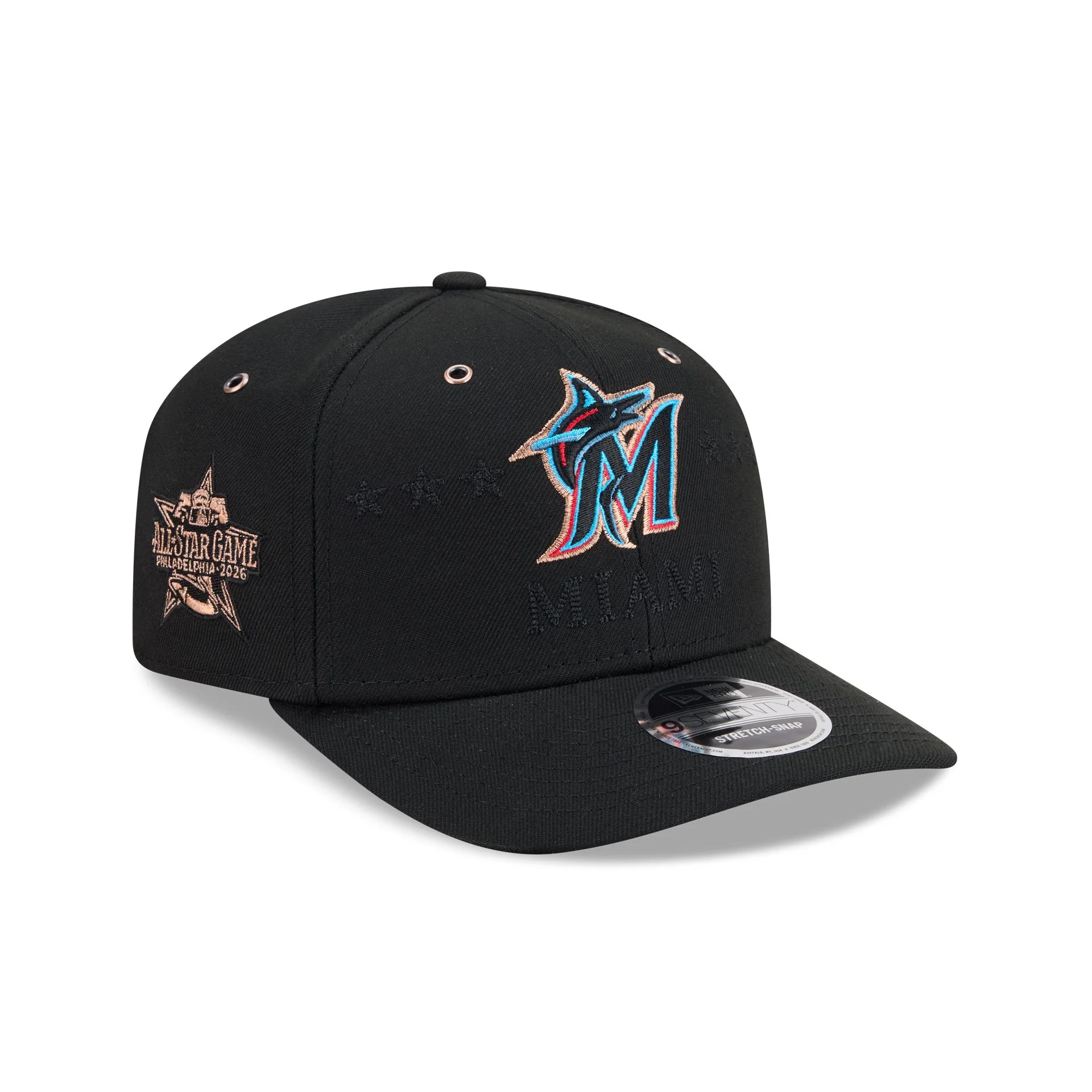 Miami Marlins 2026 All-Star Game 9SEVENTY Stretch-Snap Hat