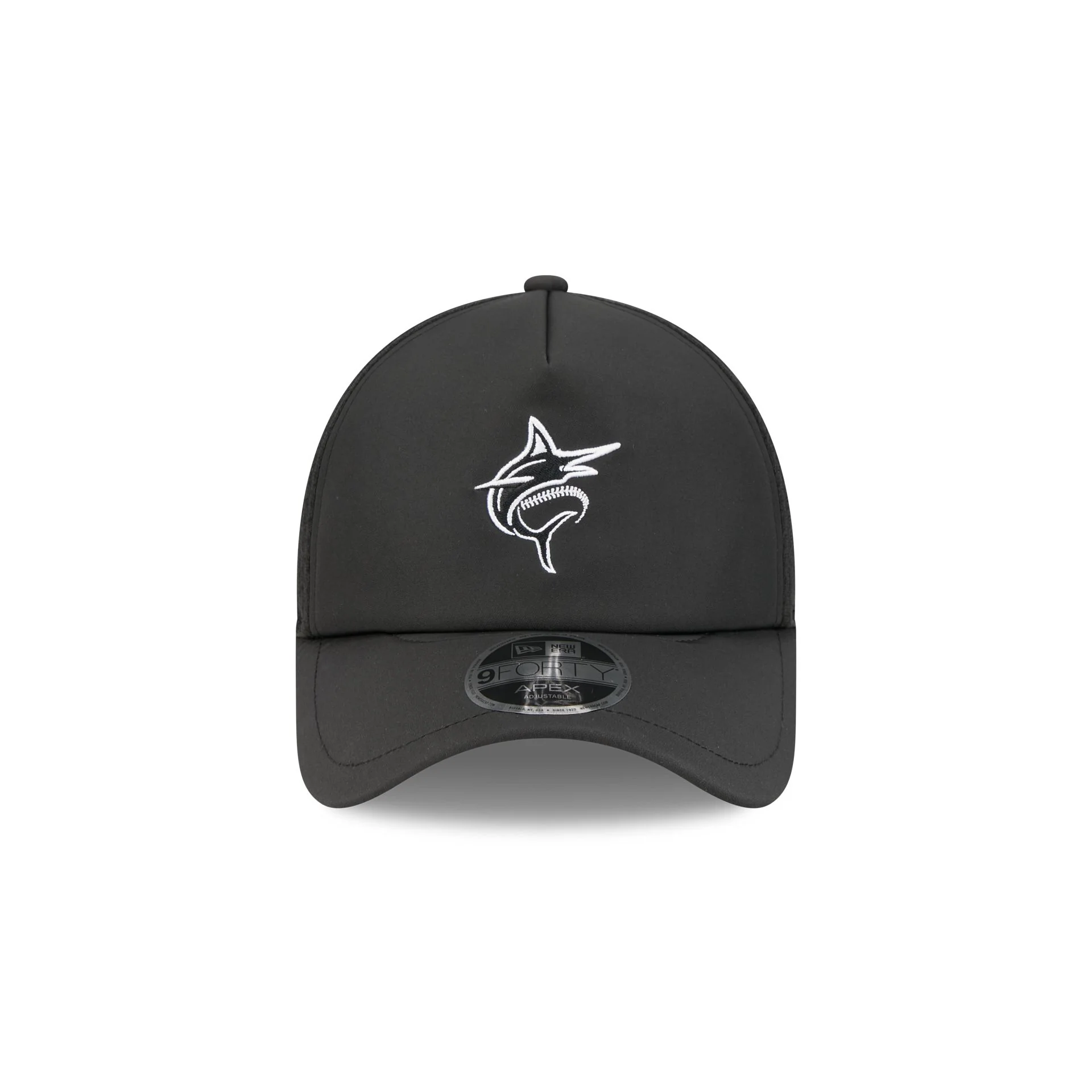 Miami Marlins 2026 Batting Practice Alt Marlin 9FORTY APEX Trucker Hat - Image 2