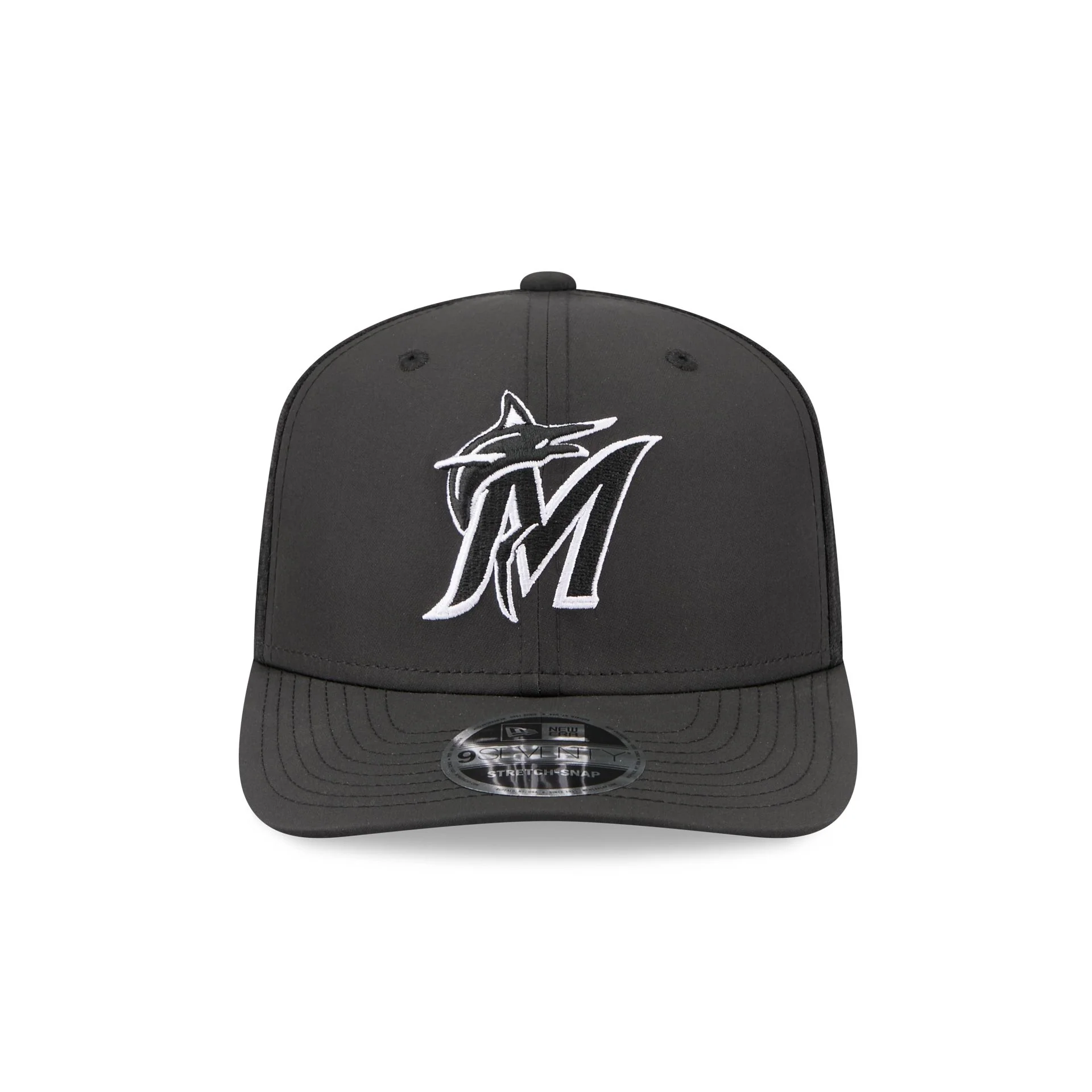 Miami Marlins 2026 Batting Practice Fan Pack 9SEVENTY Stretch-Snap Hat - Image 2