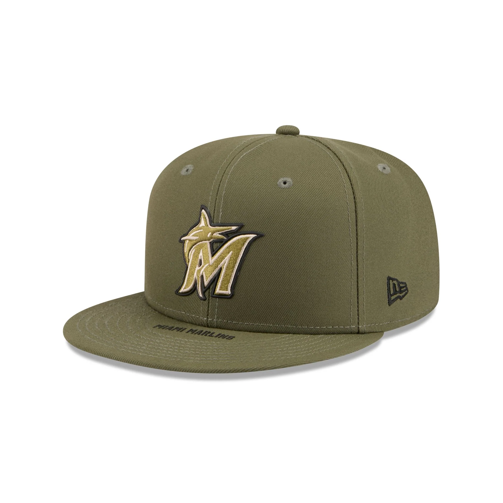 Miami Marlins Armed Forces Day 2026 9FIFTY Snapback Hat - Image 3