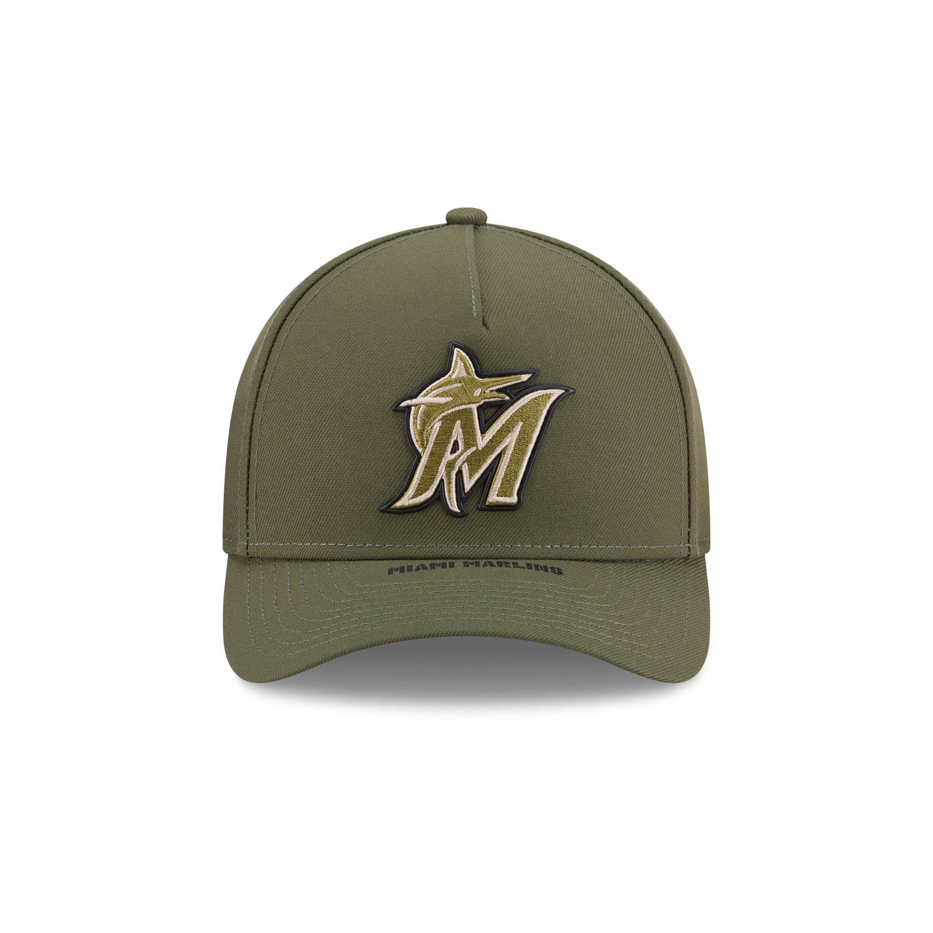 Miami Marlins Armed Forces Day 2026 9FORTY M-Crown A-Frame Snapback Hat - Image 2