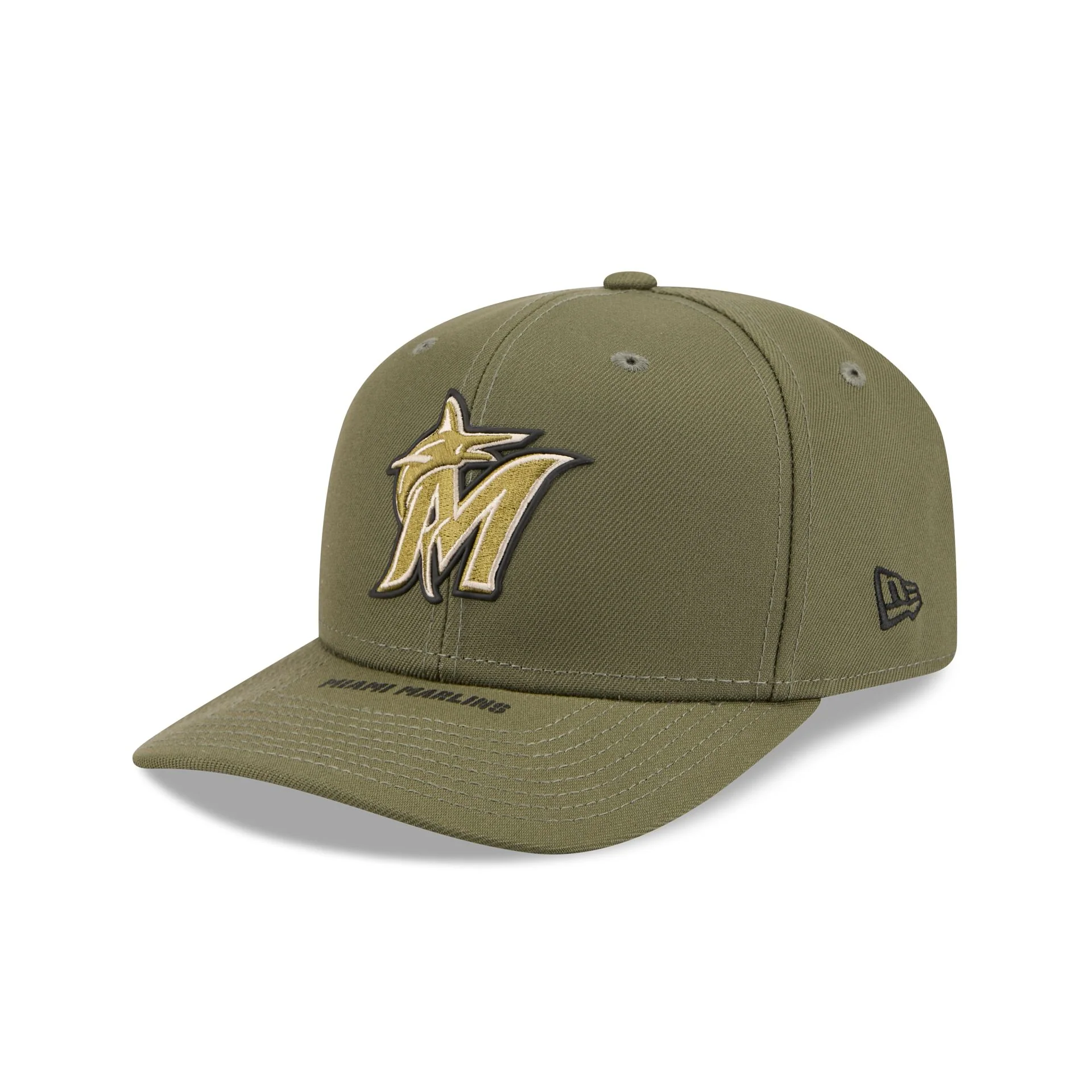 Miami Marlins Armed Forces Day 2026 9SEVENTY Stretch-Snap Hat - Image 3