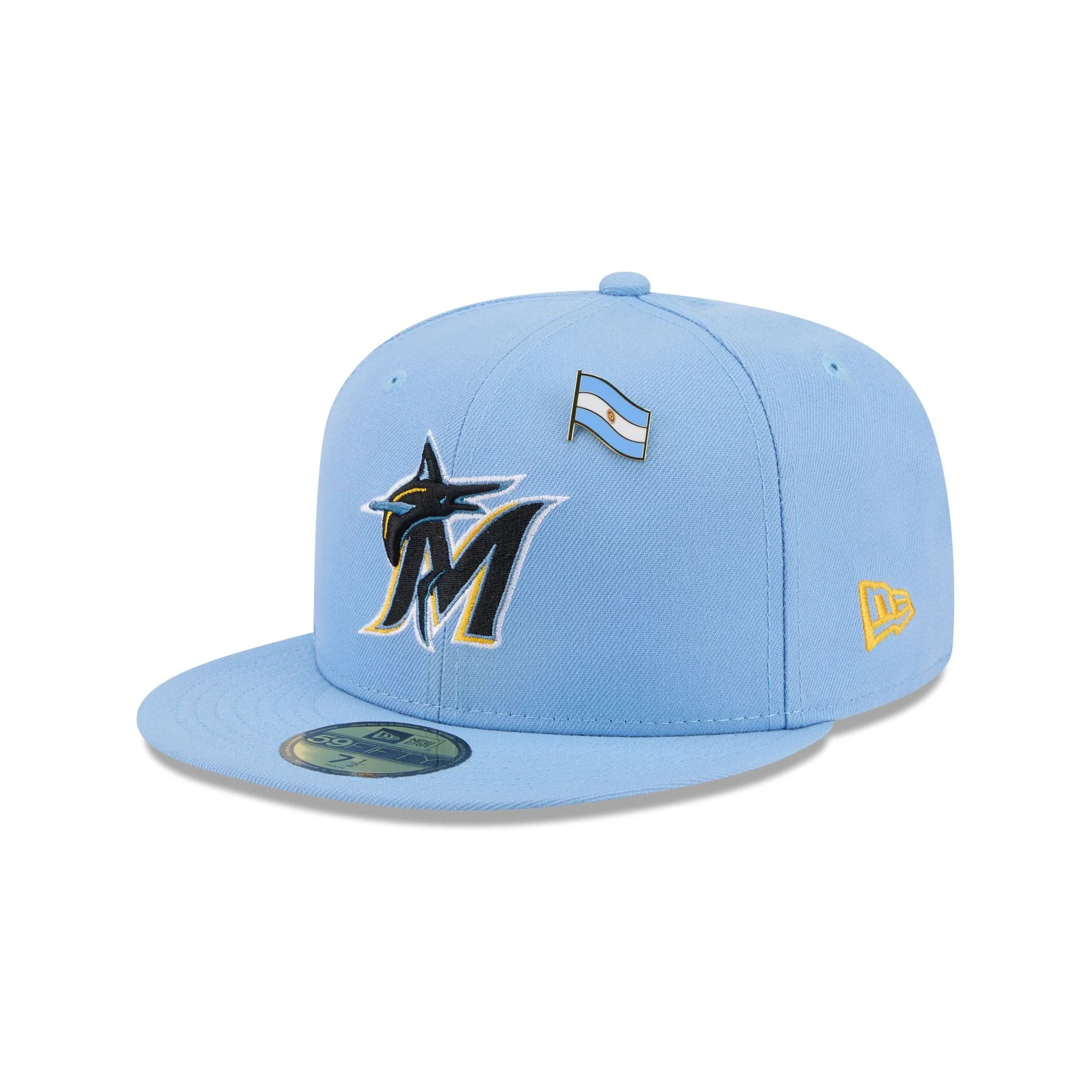 Miami Marlins Country Flag 59FIFTY Fitted Hat - Image 3