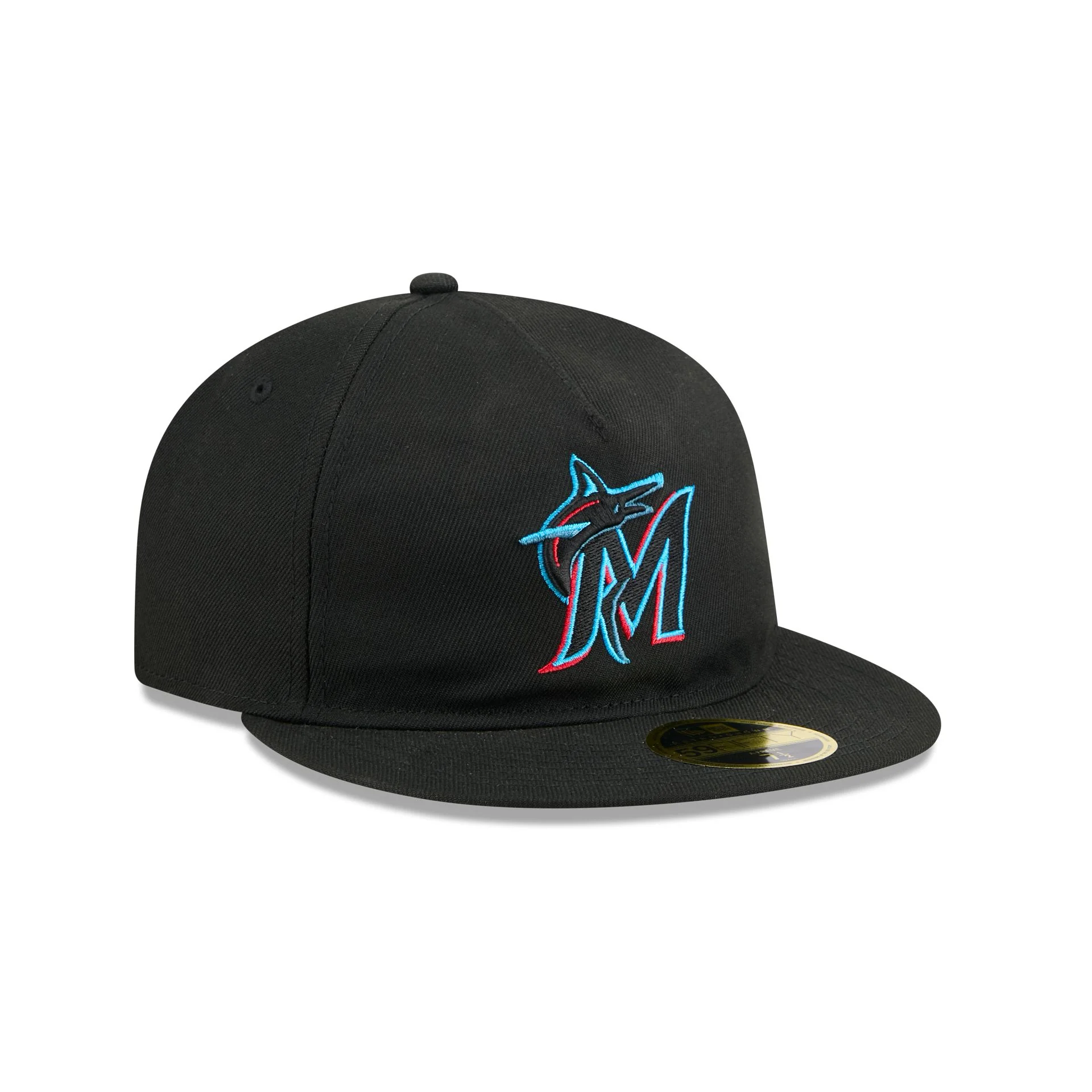 Miami Marlins Easy Retro Crown 59FIFTY A-Frame Fitted Hat - Image 3