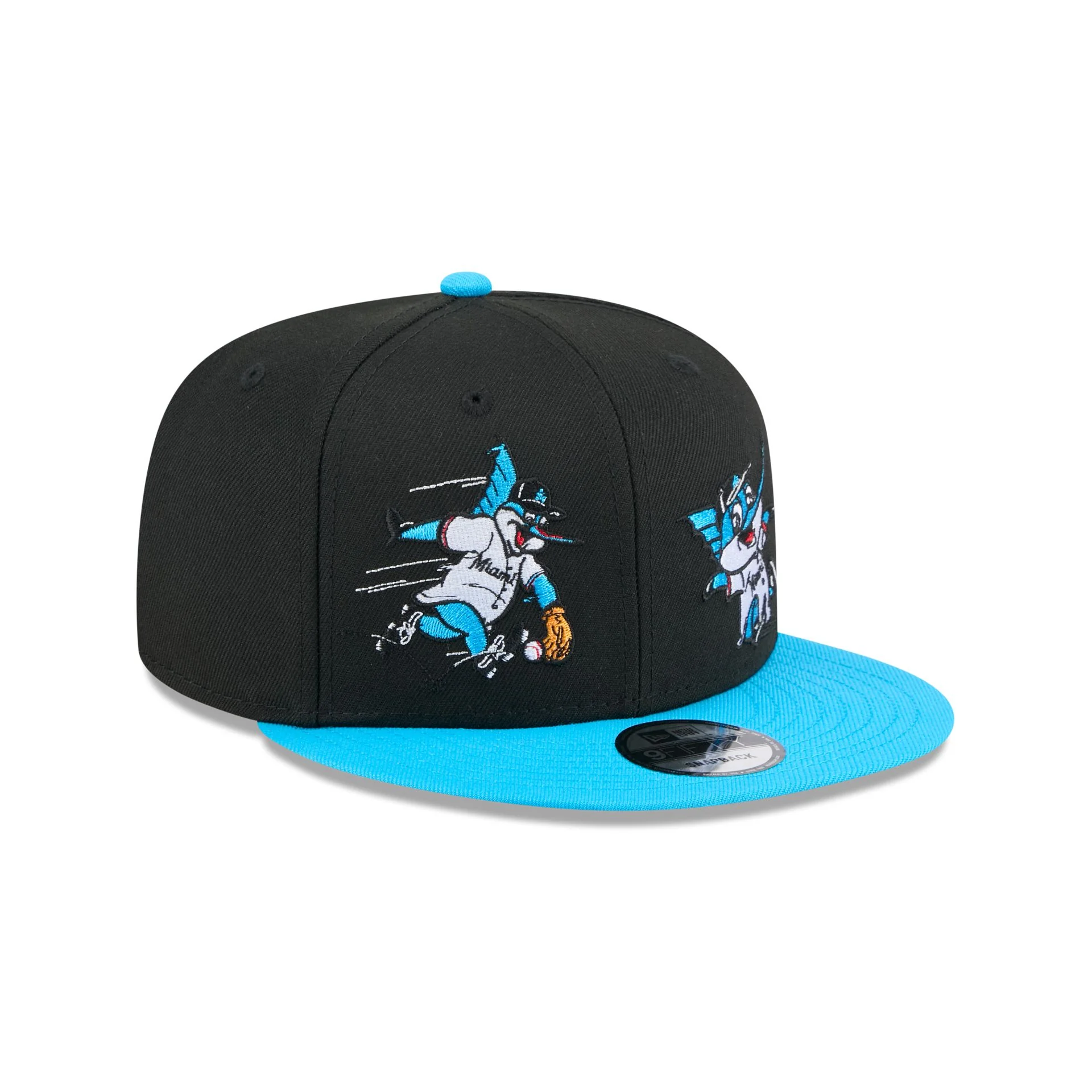 Miami Marlins Generation Mascots 9FIFTY Snapback Hat - Image 3