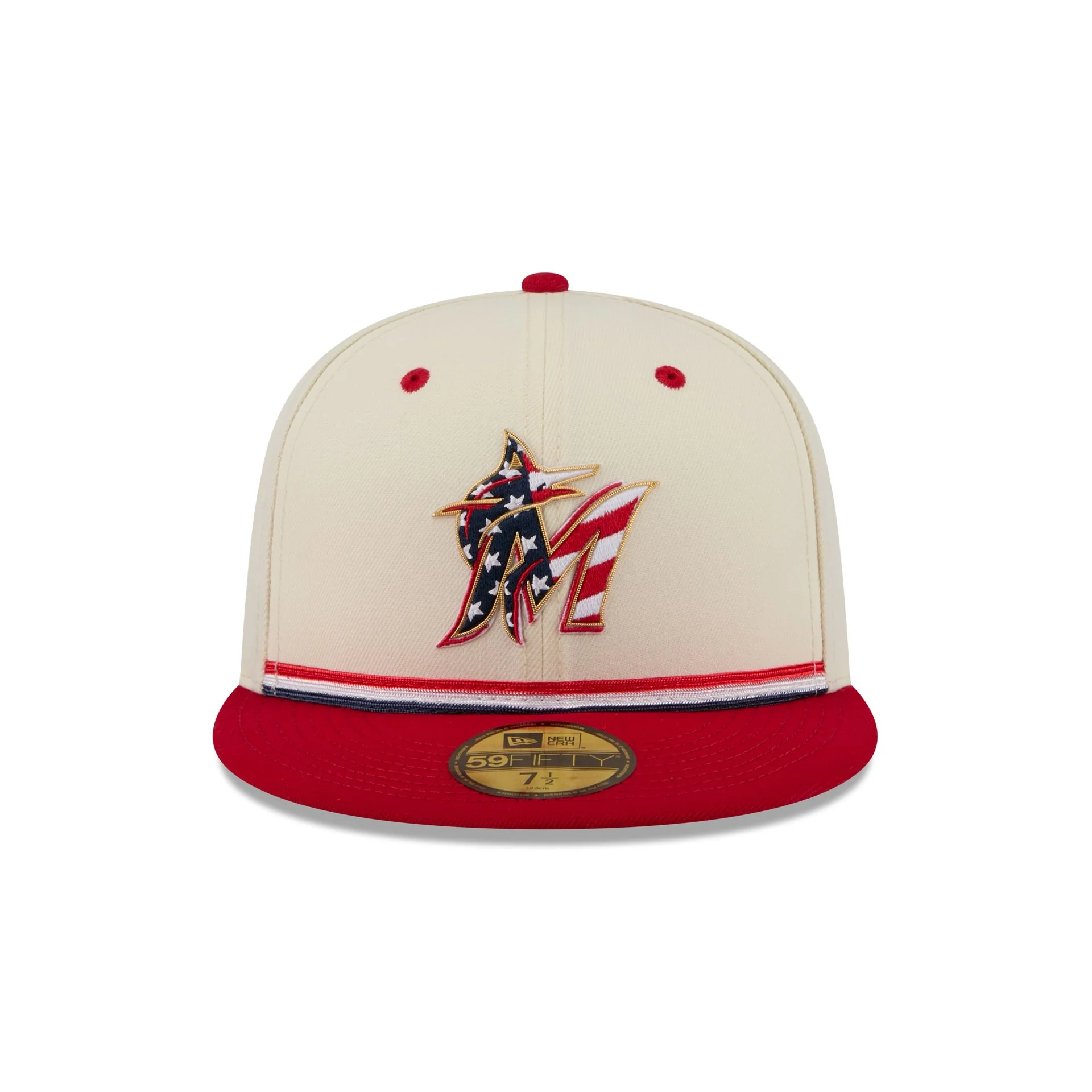 Miami Marlins Independence Day 2026 59FIFTY Fitted Hat - Image 2