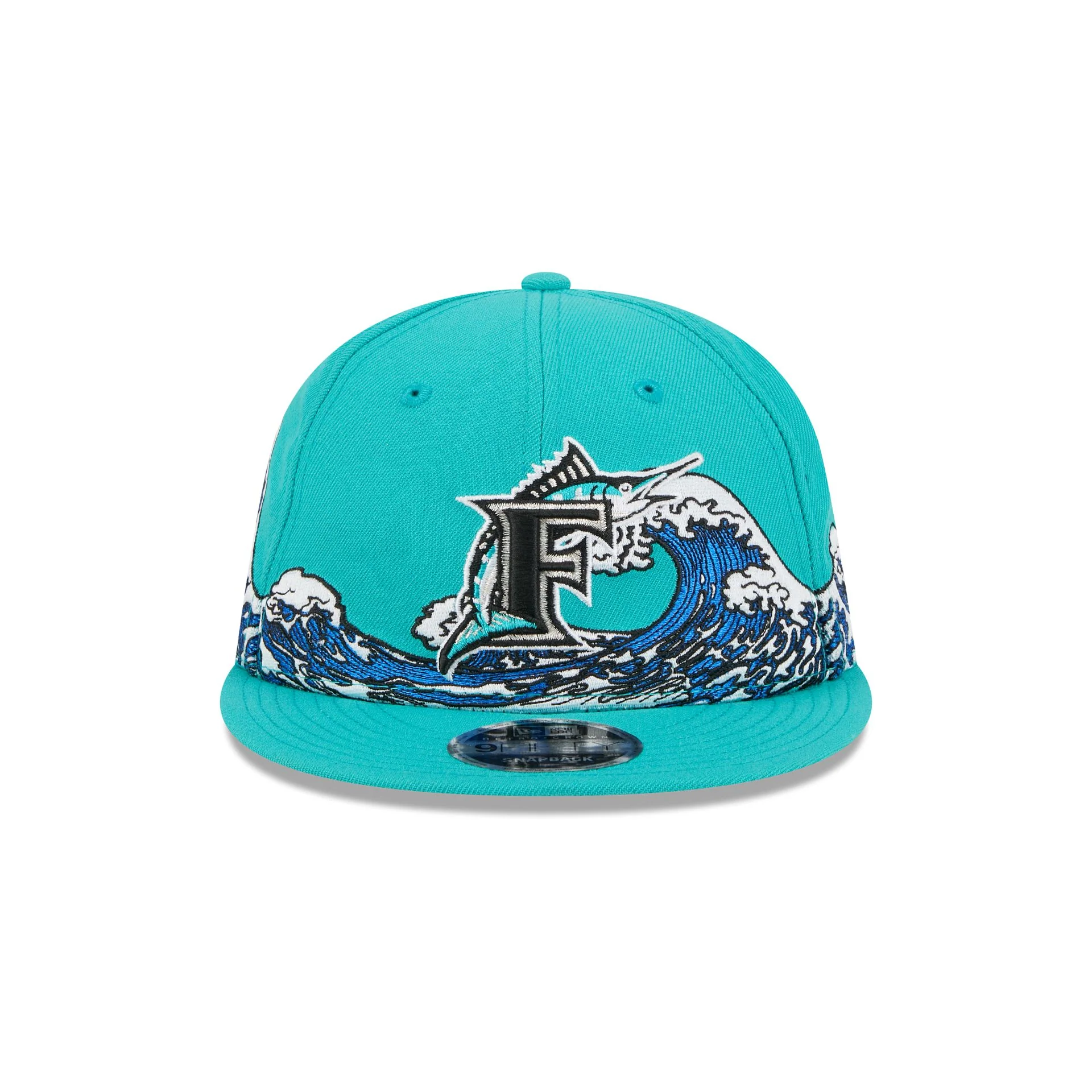 Miami Marlins Tidal Flow Retro Crown 9FIFTY Adjustable Hat - Image 2