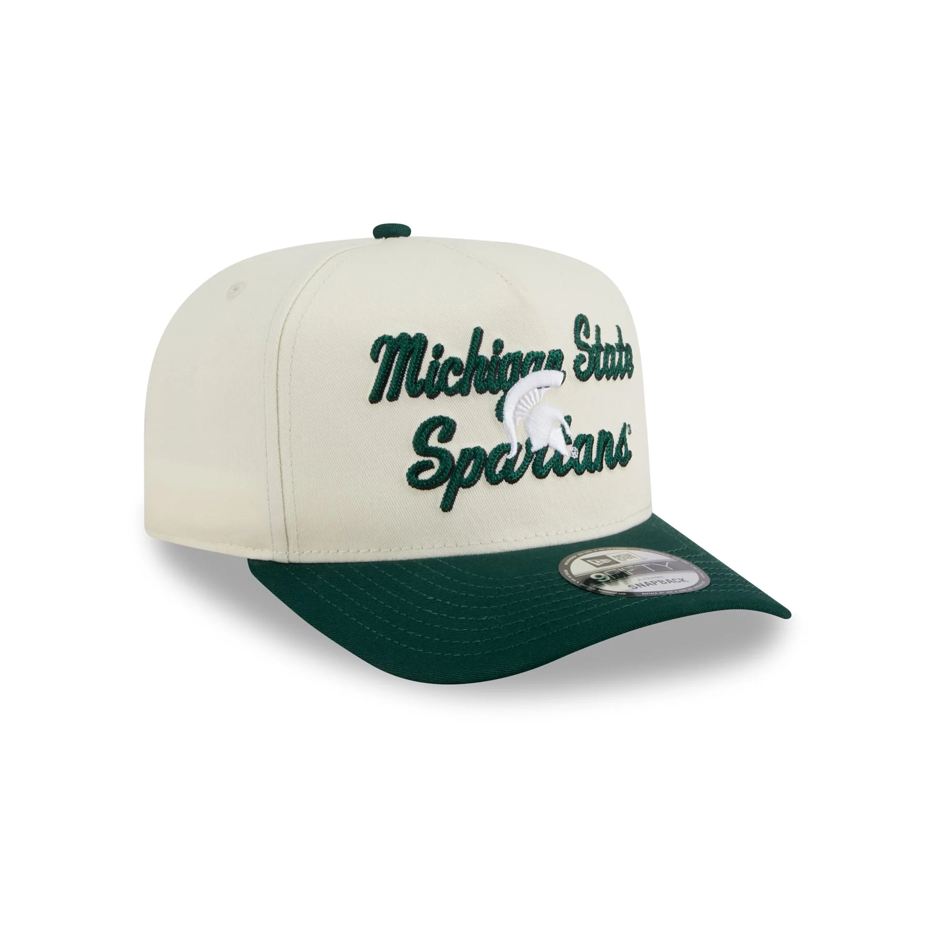 Michigan State Spartans Chainstitch 9FIFTY A-Frame Snapback Hat - Image 3