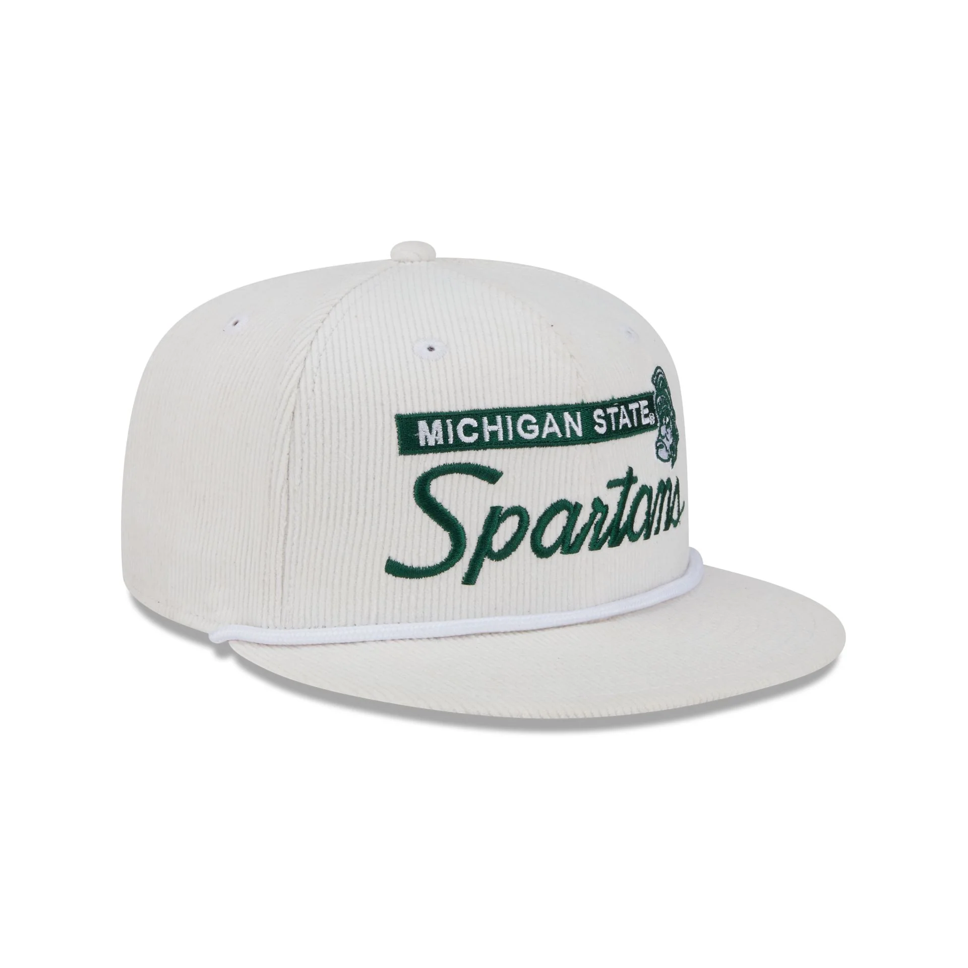 Michigan State Spartans College Vault Corduroy Rope 9FIFTY Snapback Hat - Image 3