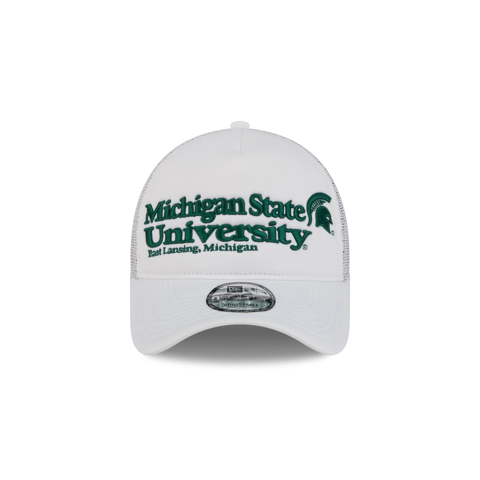 Michigan State Spartans Collegiate City, State 9FORTY A-Frame Trucker Hat - Image 2