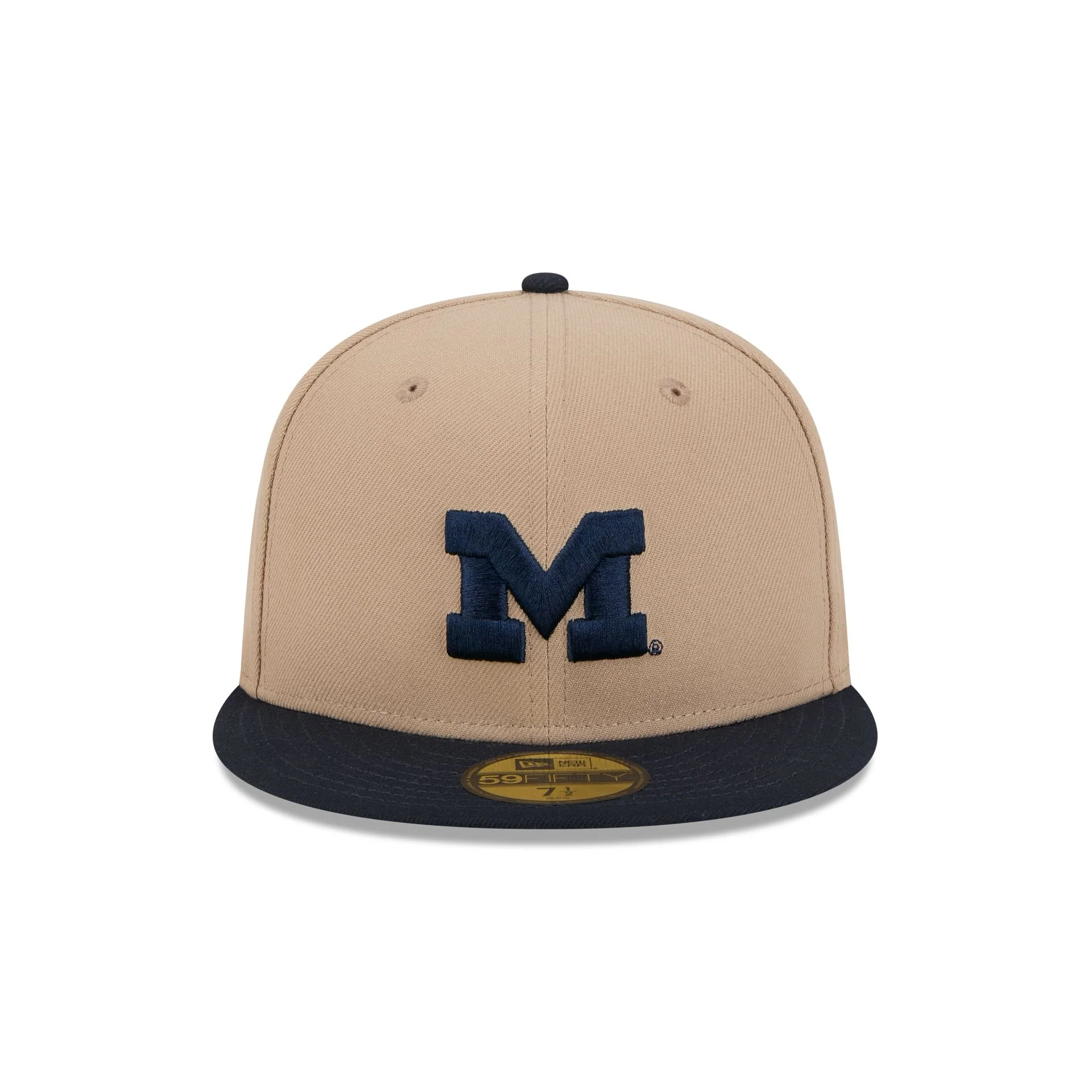 Michigan Wolverines Camel 59FIFTY Fitted Hat - Image 2