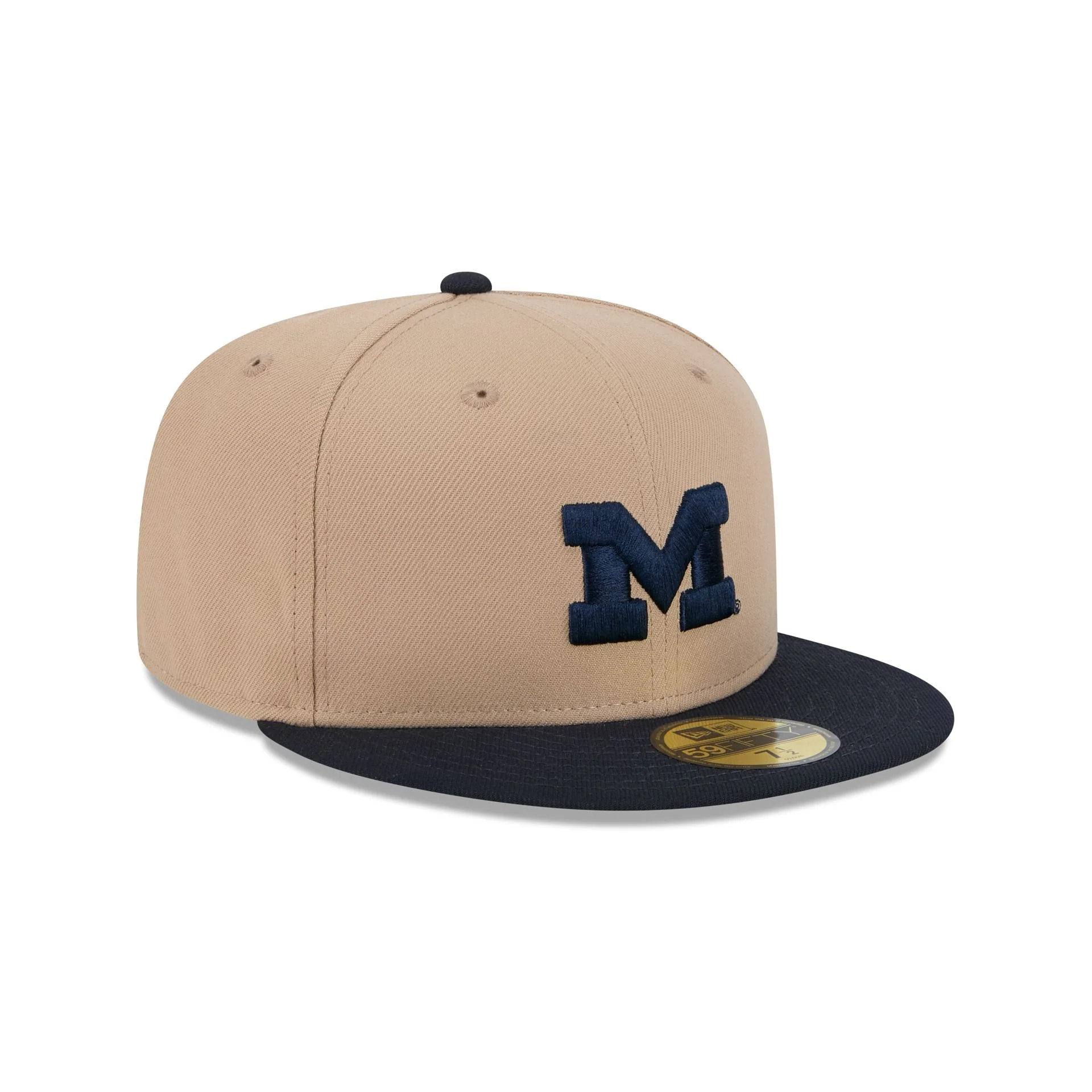 Michigan Wolverines Camel 59FIFTY Fitted Hat - Image 3