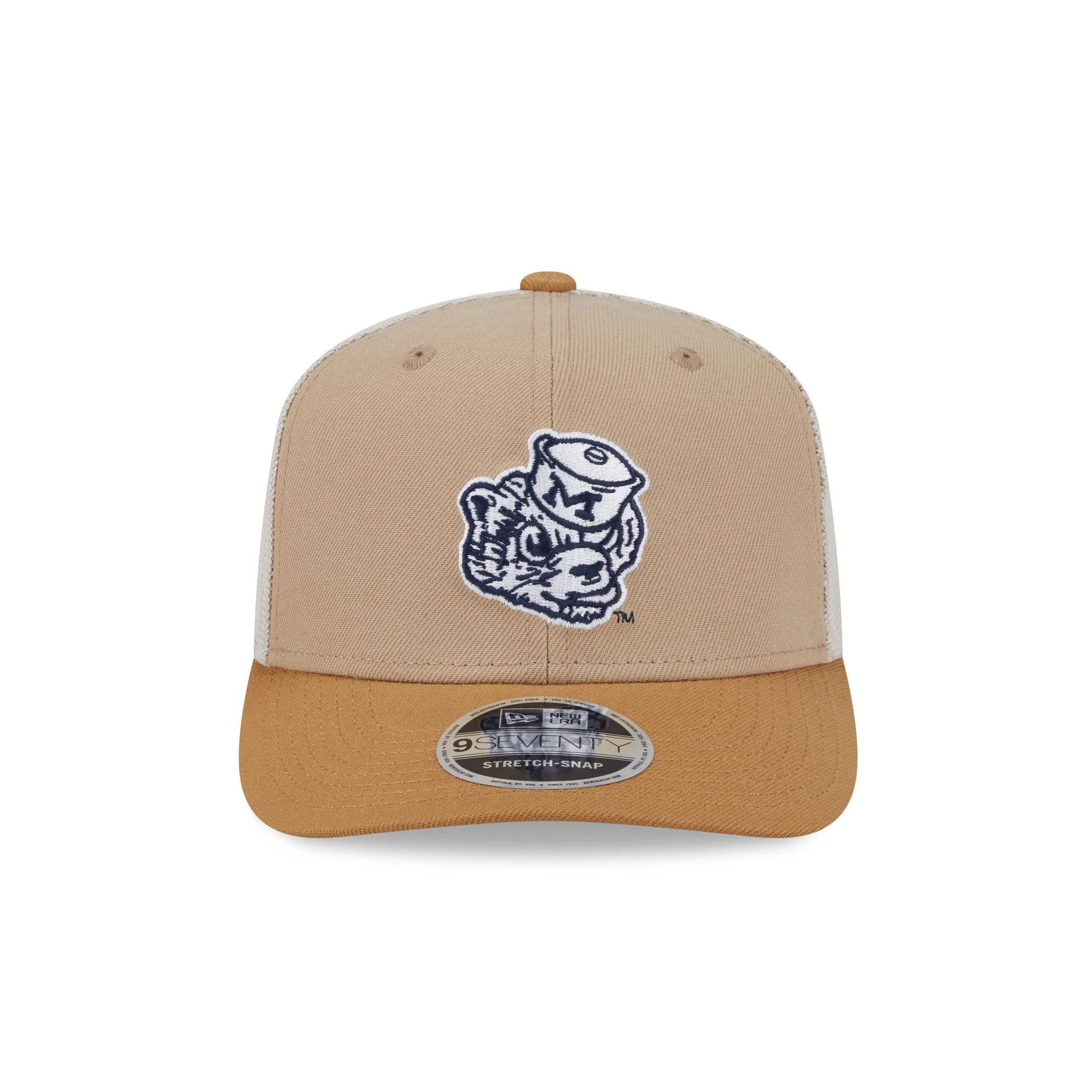 Michigan Wolverines College Vault Stone 9SEVENTY Trucker Hat - Image 2