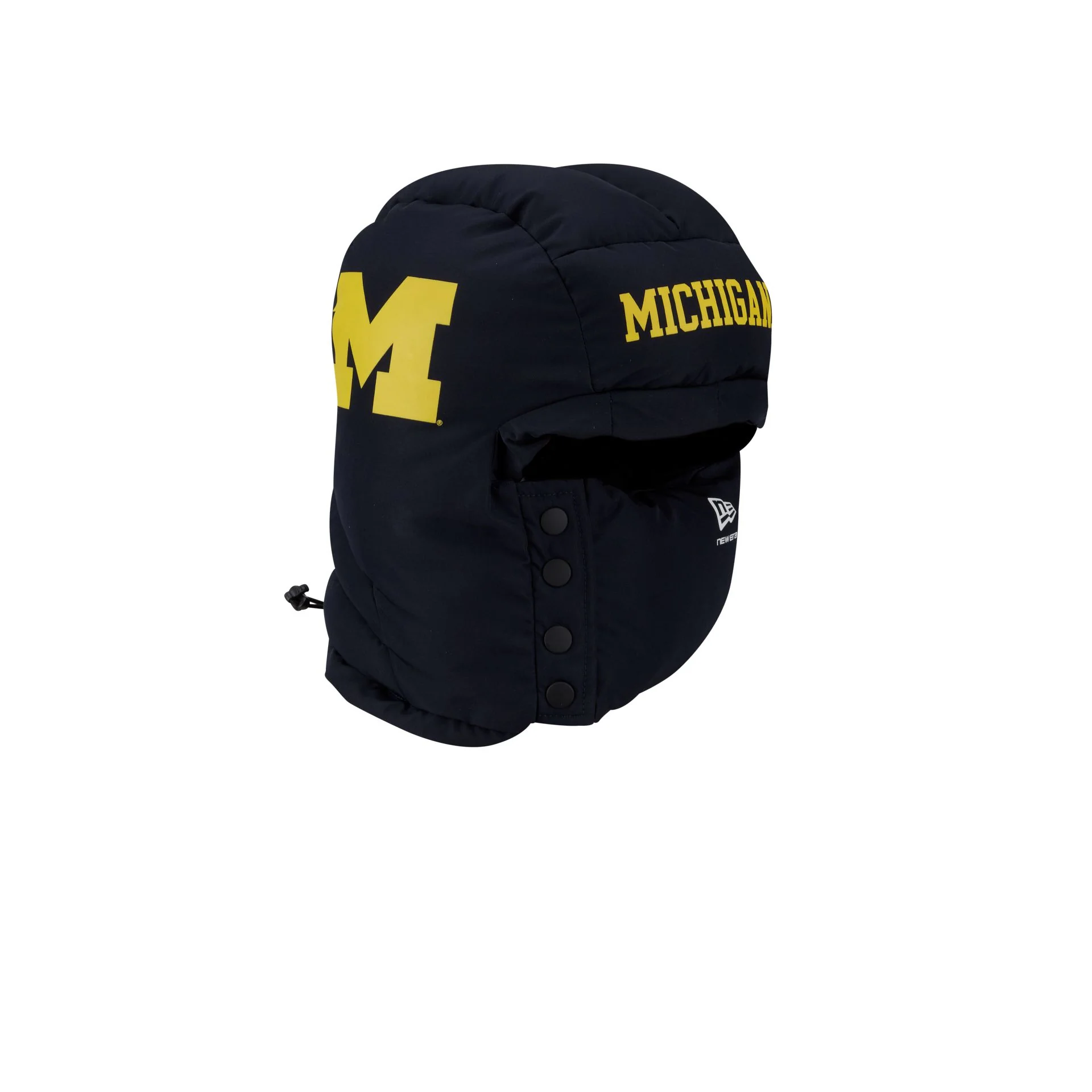 Michigan Wolverines Helmet Puffer Hood - Image 3