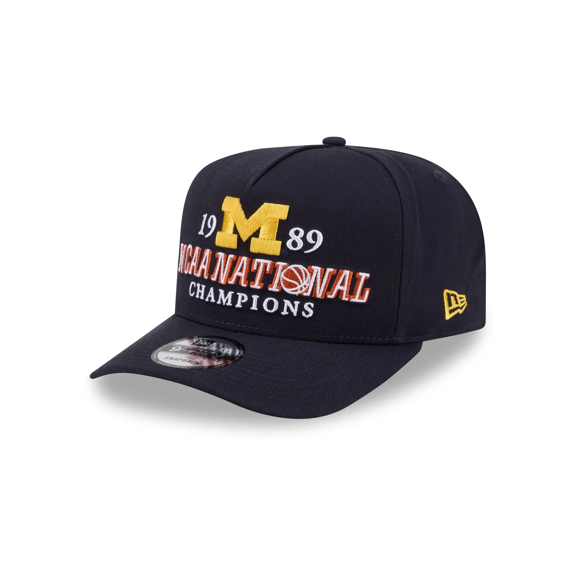 Michigan Wolverines Historic Win 9FIFTY A-Frame Snapback Hat - Image 3