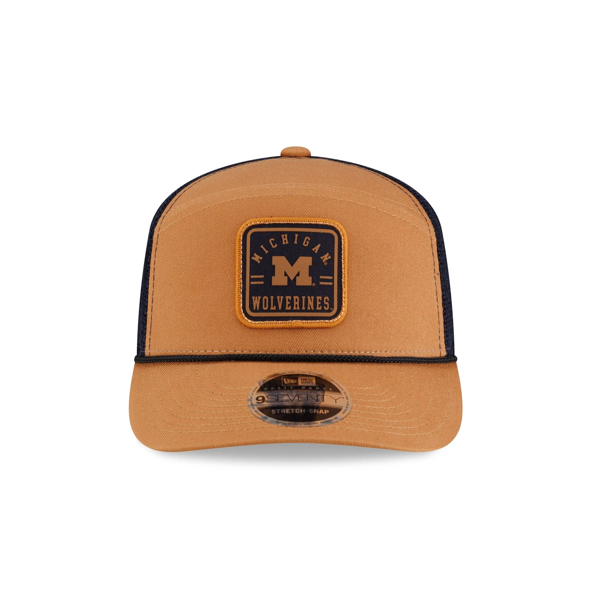 Michigan Wolverines Light Bronze Split Panel 9SEVENTY Trucker Hat - Image 2