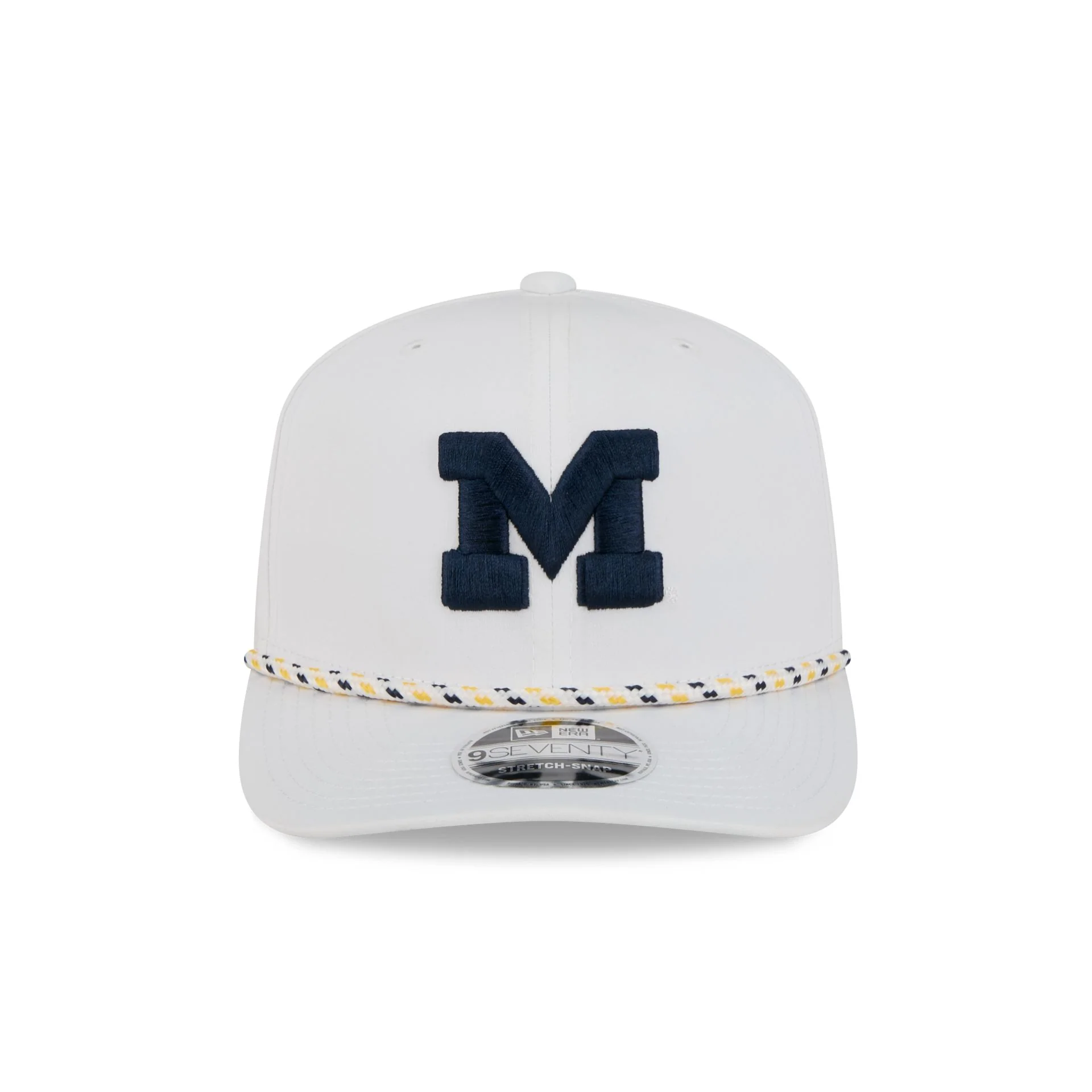Michigan Wolverines Optic White Performance Rope 9SEVENTY Stretch-Snap Hat - Image 2