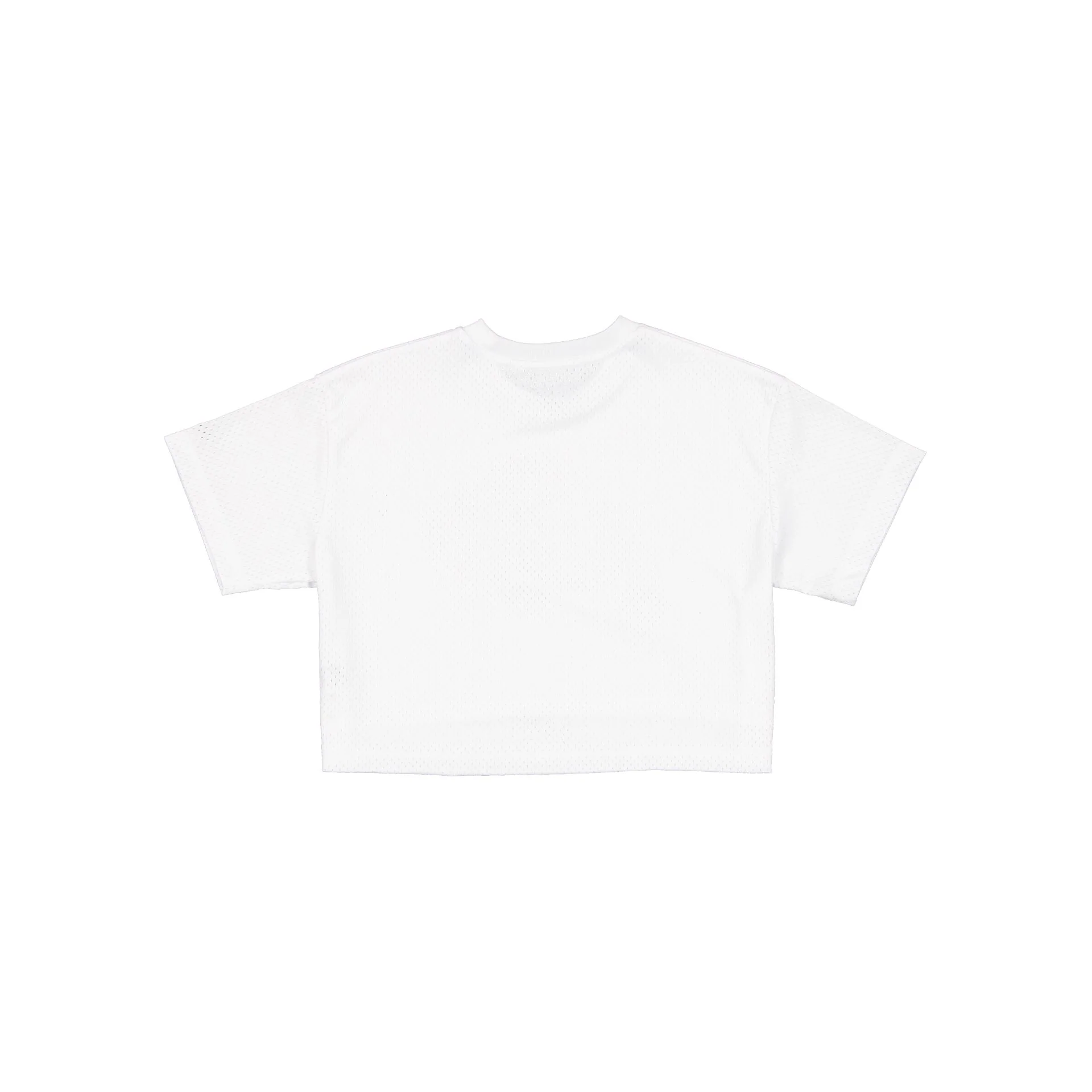 Michigan Wolverines Summer Women's White Cropped Jersey T-Shirt - Image 3