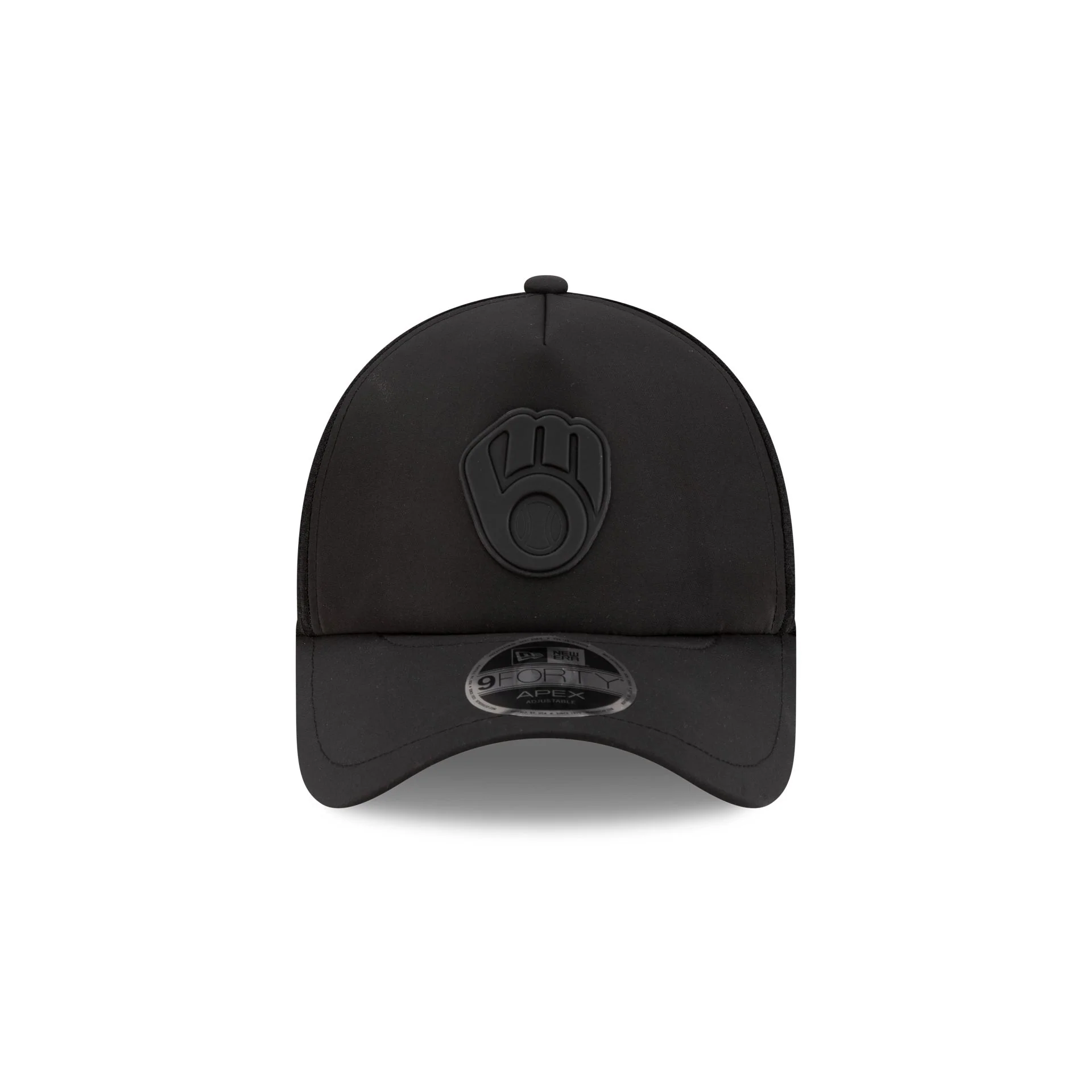 Milwaukee Brewers 2026 Batting Practice Black 9FORTY APEX Trucker Hat - Image 2