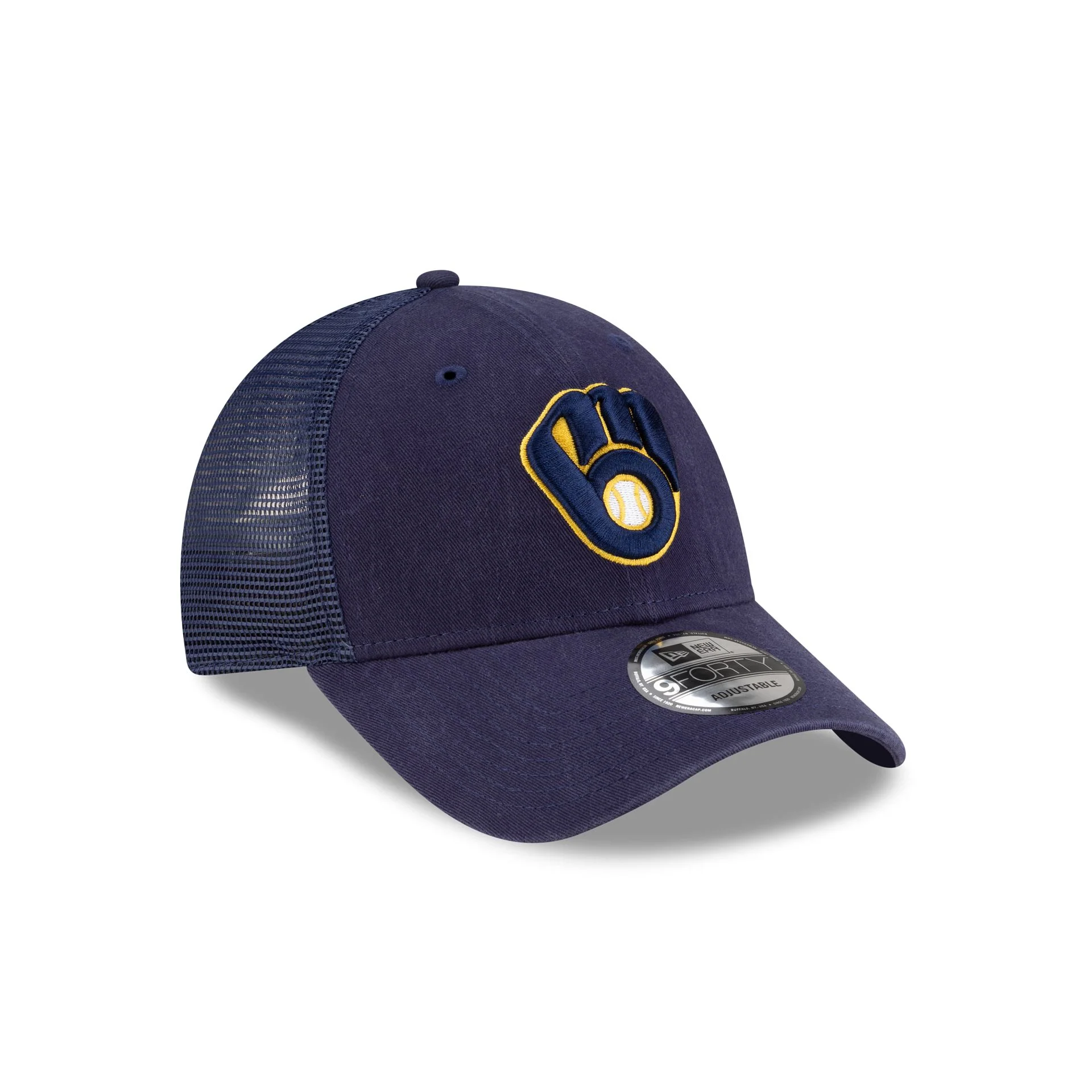 Milwaukee Brewers 9FORTY Trucker Hat - Image 3