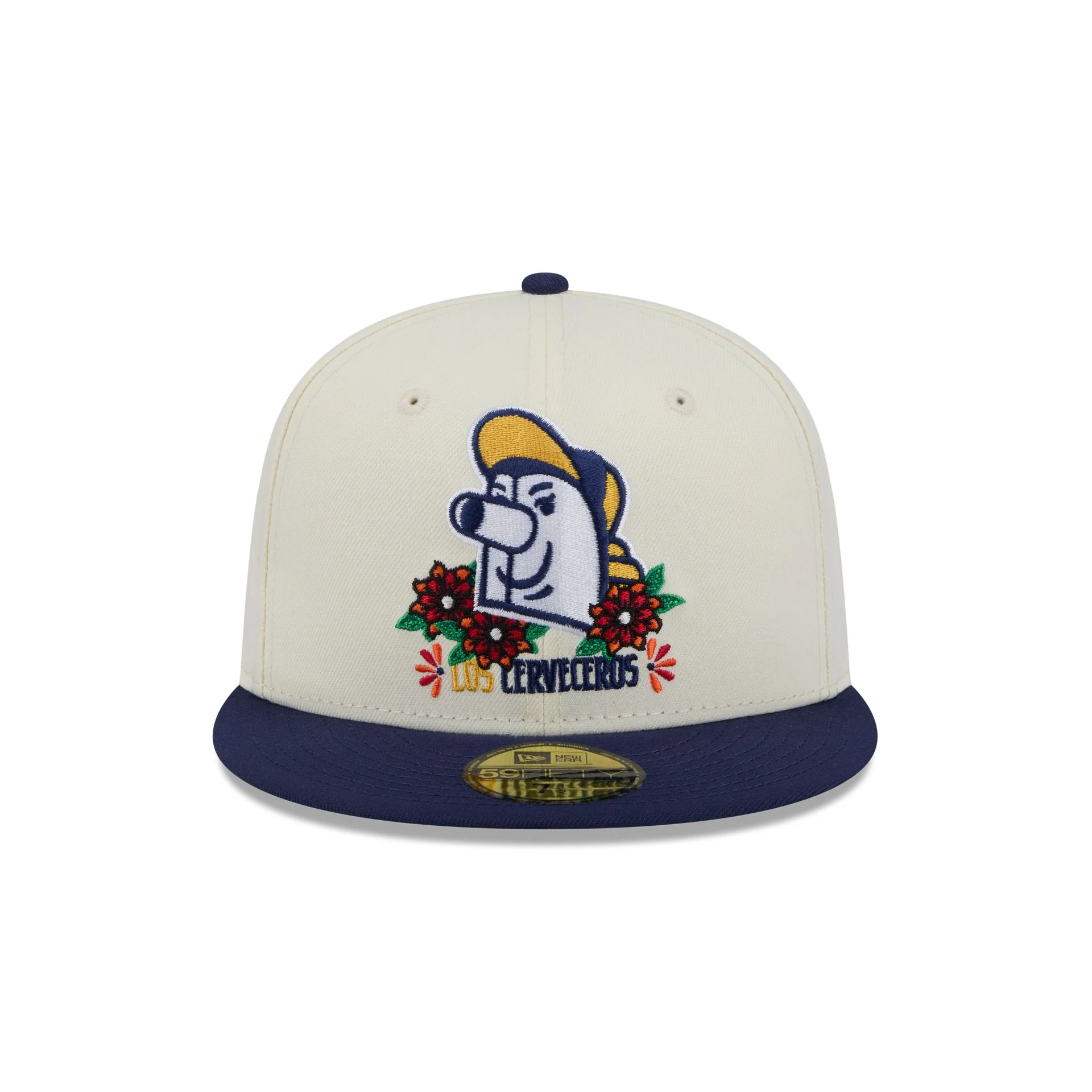 Milwaukee Brewers Day of the Dead Sugar Skull Mascot 59FIFTY Fitted Hat - Image 2