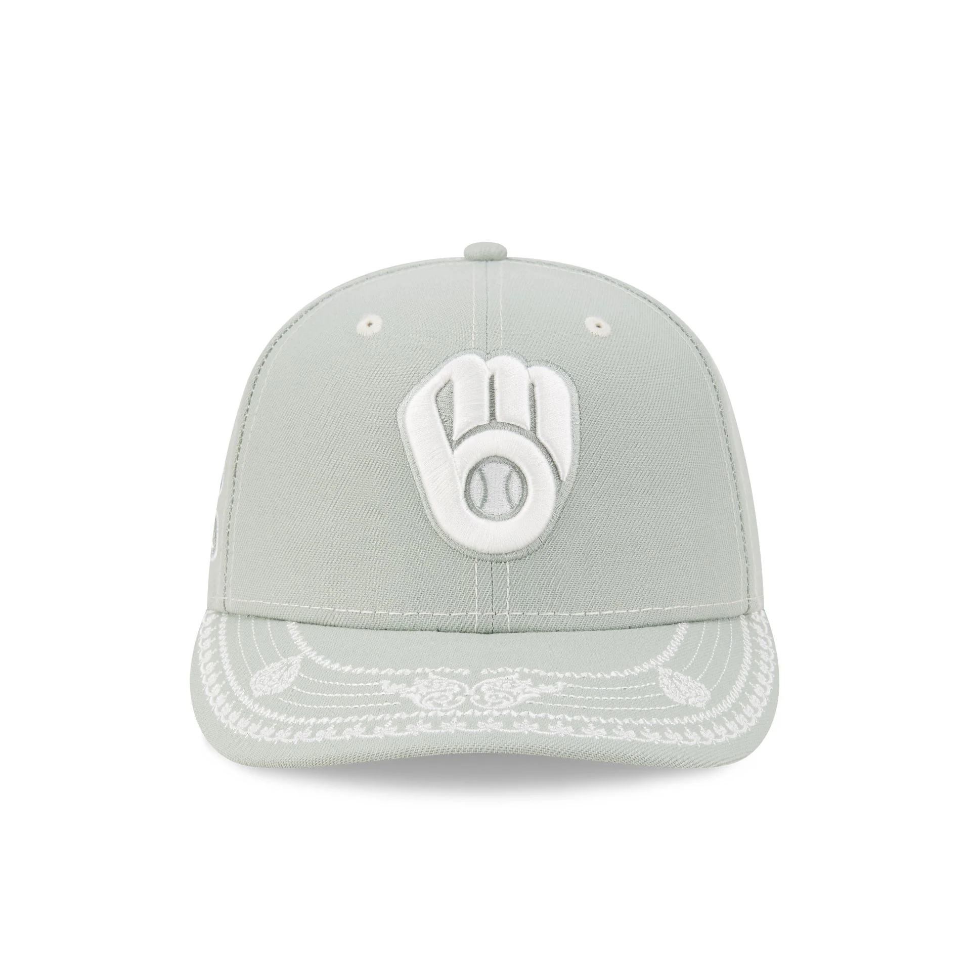 Milwaukee Brewers Everest Green Stitched 59FIFTY Fitted Hat - Image 2