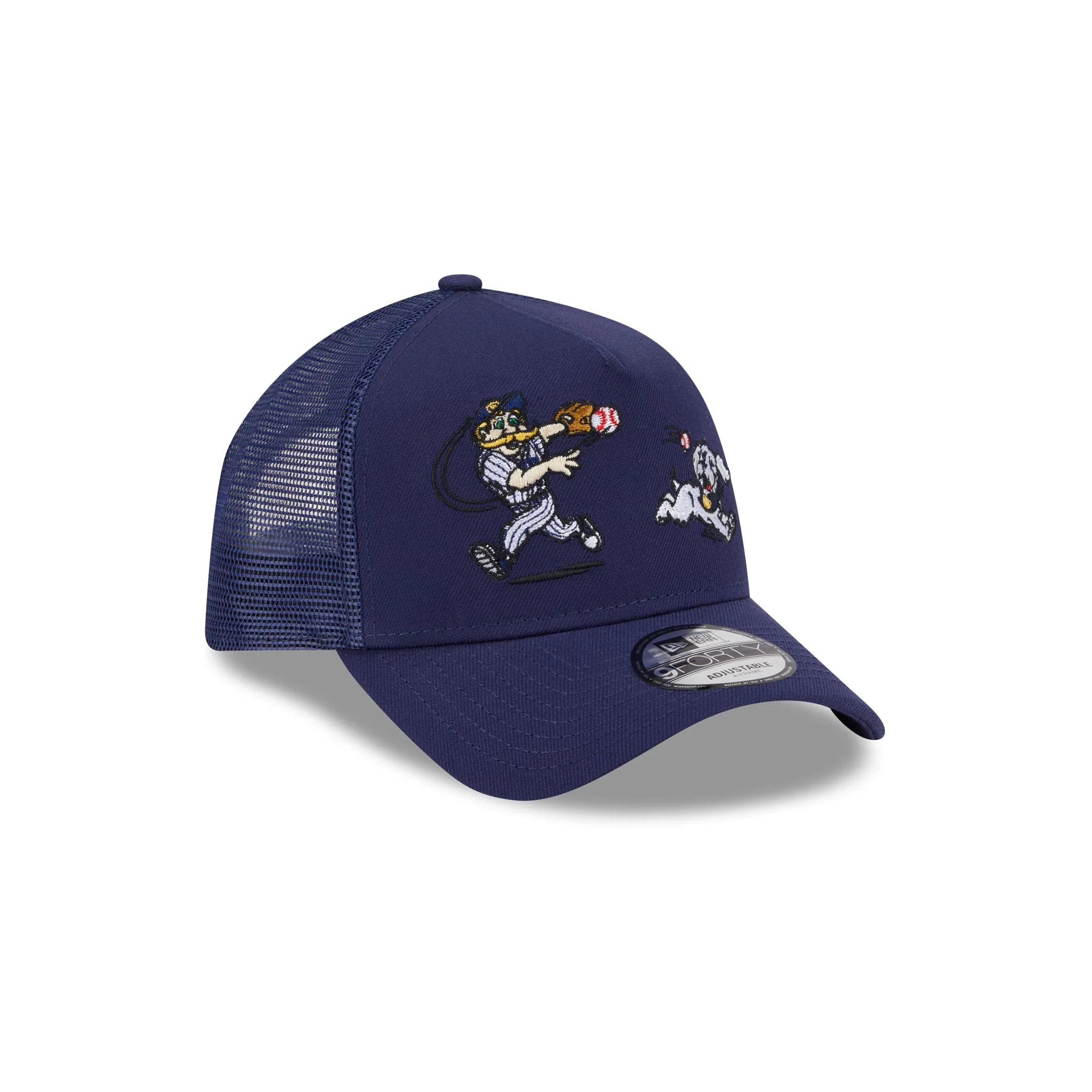 Milwaukee Brewers Generation Mascots 9FORTY A-Frame Trucker Hat - Image 3