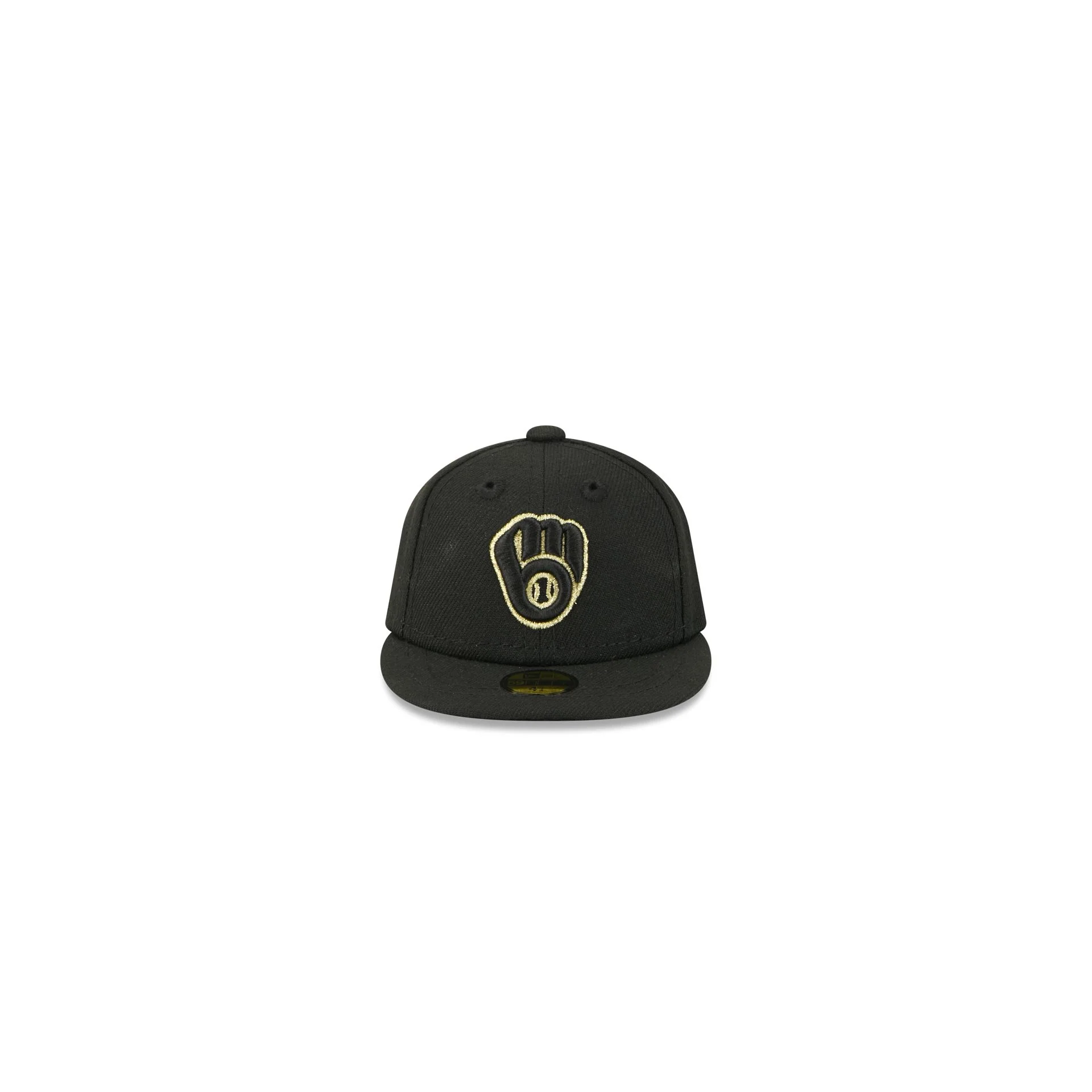 Milwaukee Brewers Gold Logo Mini 59FIFTY Fitted Hat - Image 2