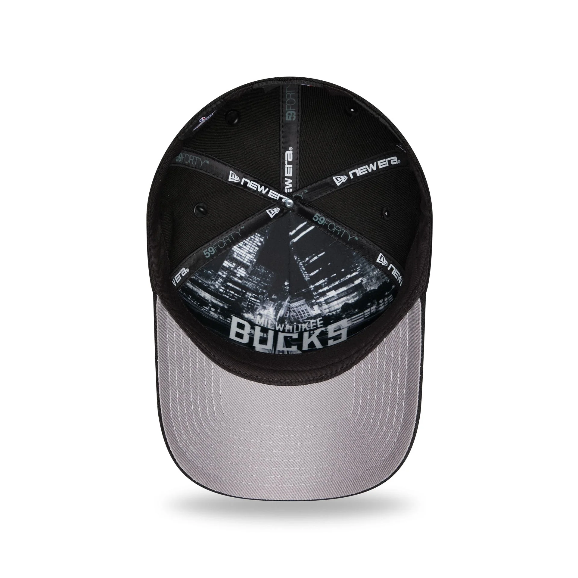 Milwaukee Bucks 2026 Draft Black 59FORTY A-Frame Fitted Hat - Image 8