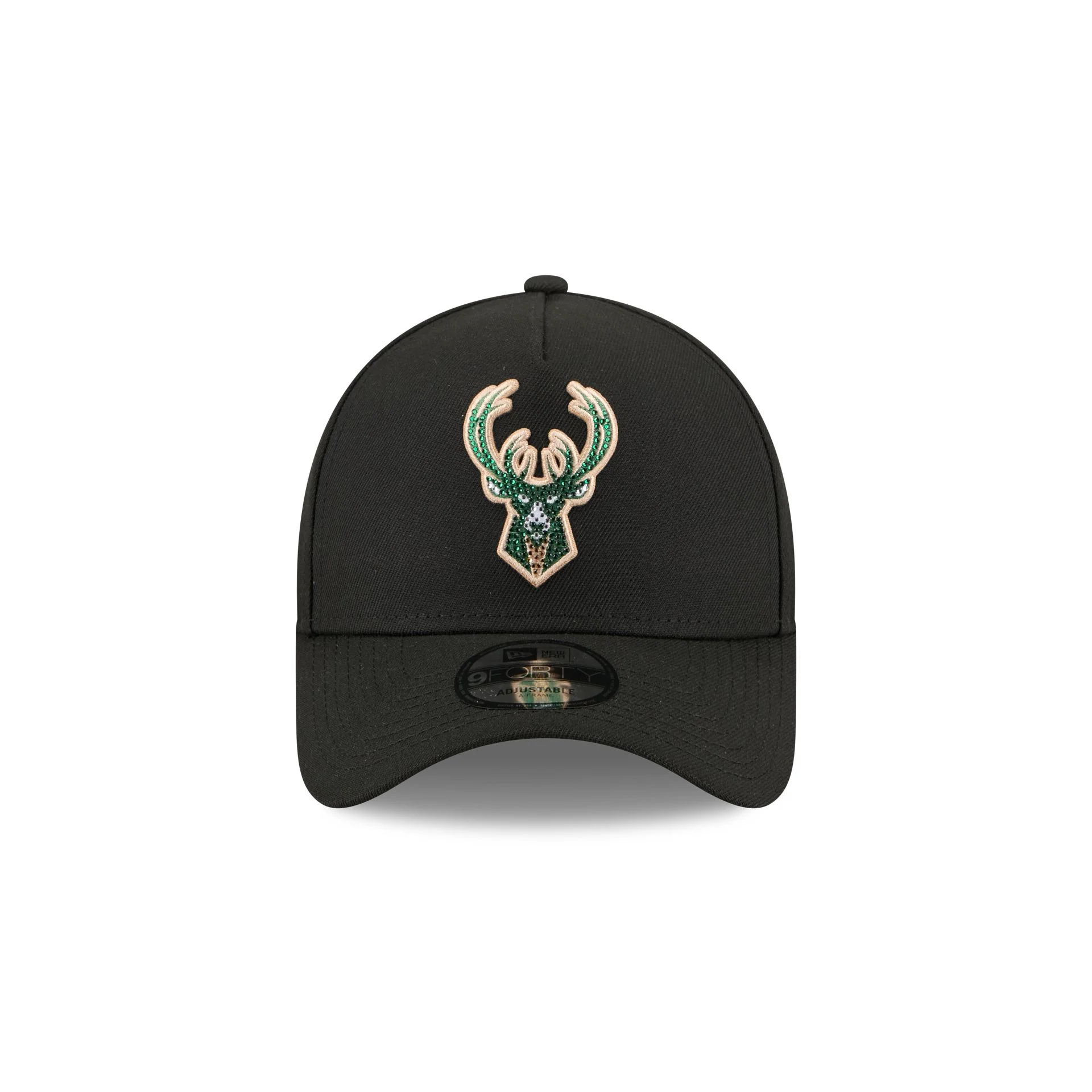 Milwaukee Bucks 2026 Draft Black 9FORTY A-Frame Snapback Hat - Image 2