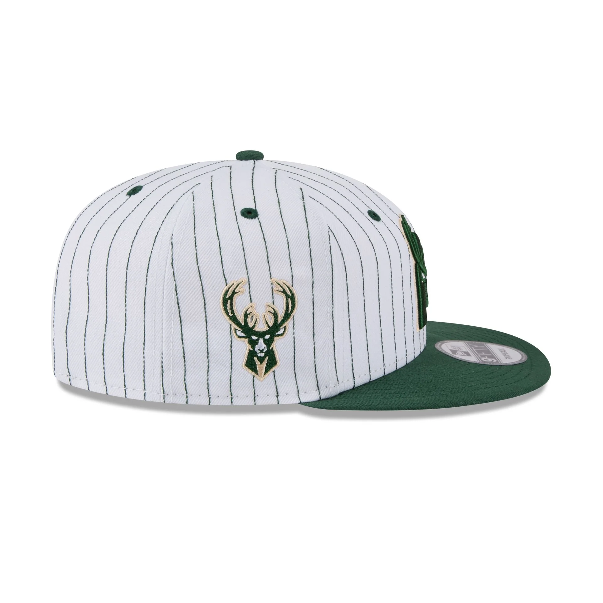 Milwaukee Bucks Deceptor Pinstripe 9FIFTY Snapback Hat - Image 4