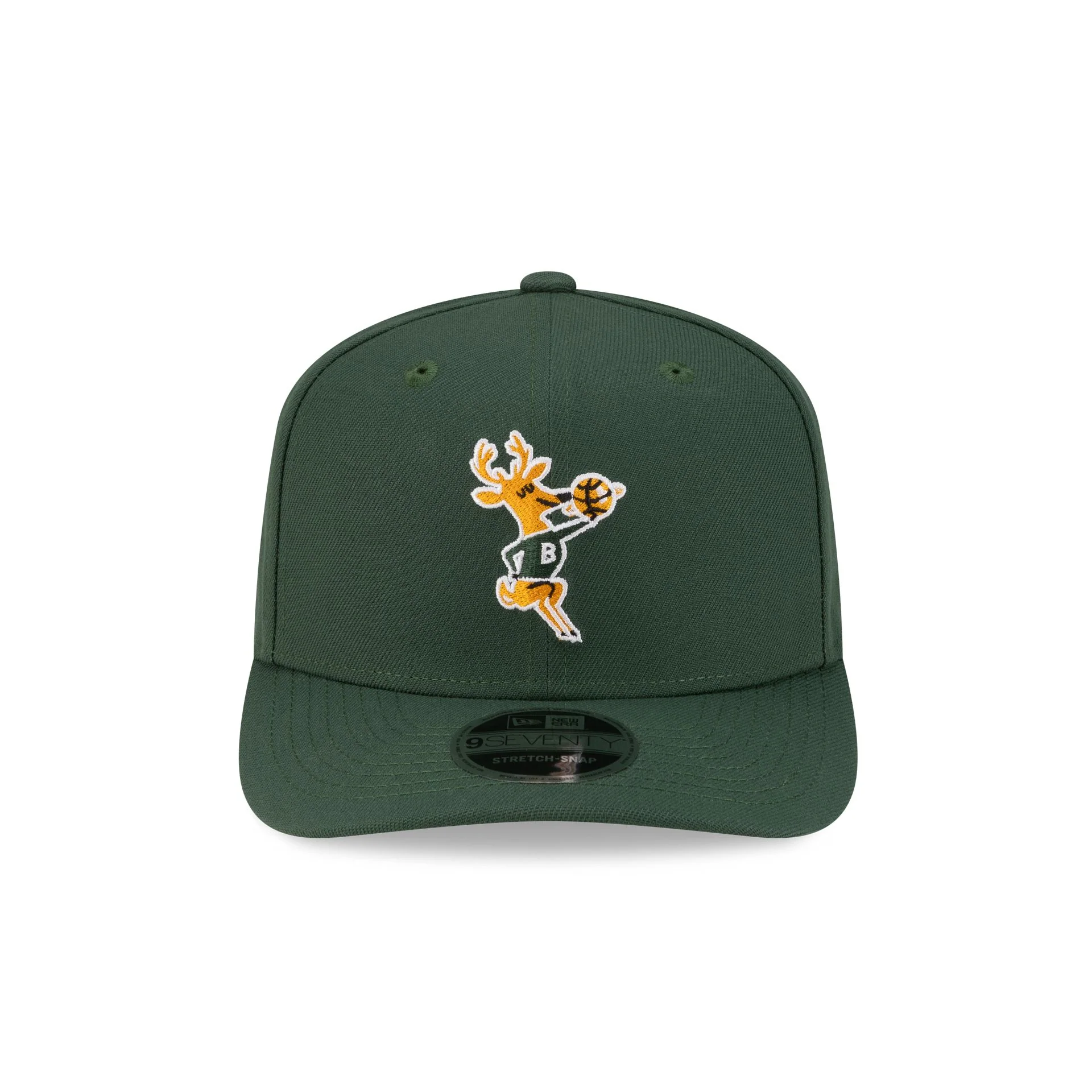 Milwaukee Bucks Hardwood Classics 80s 9SEVENTY Stretch-Snap Hat - Image 2