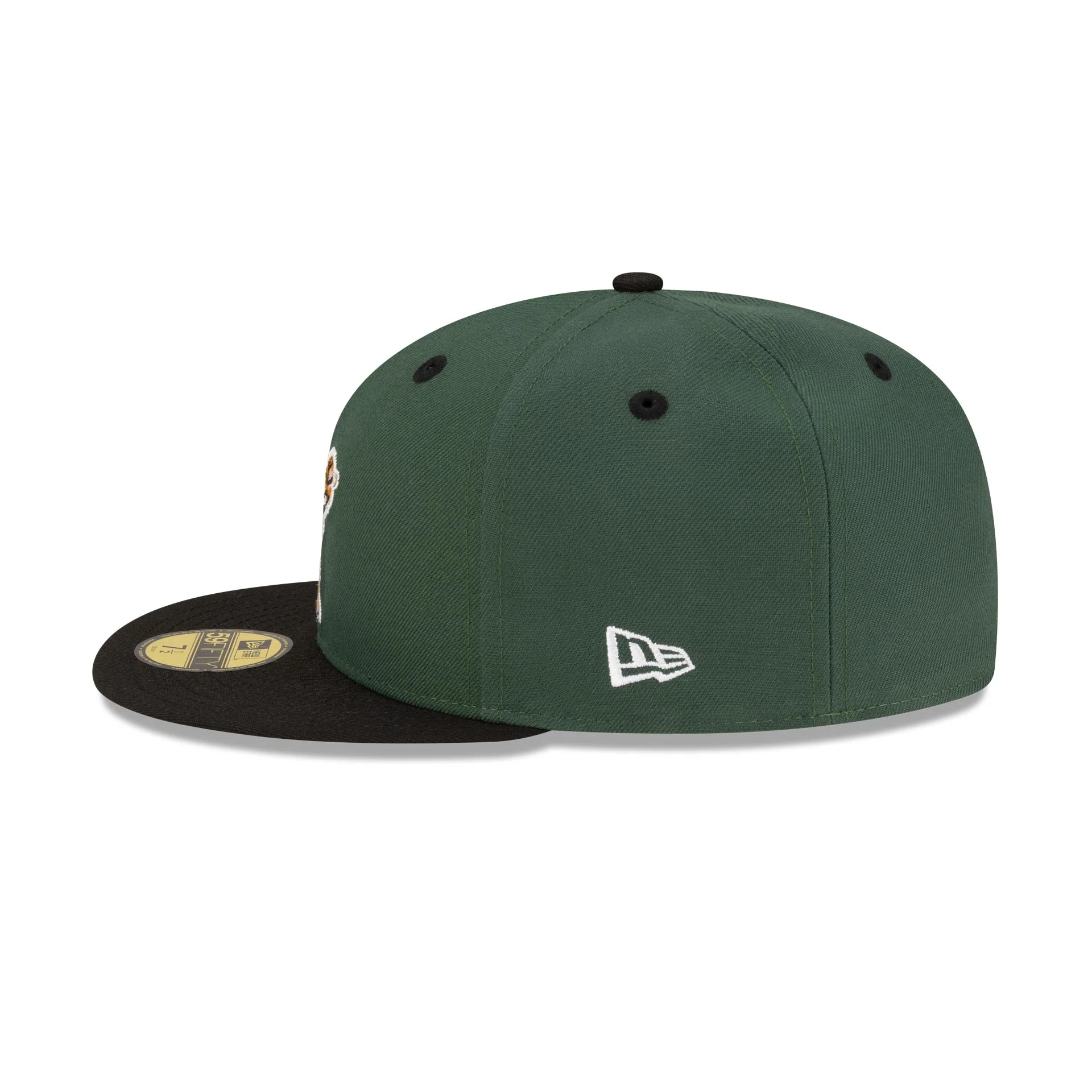 Milwaukee Bucks Hardwood Classics 80s Two Tone 59FIFTY Fitted Hat - Image 4
