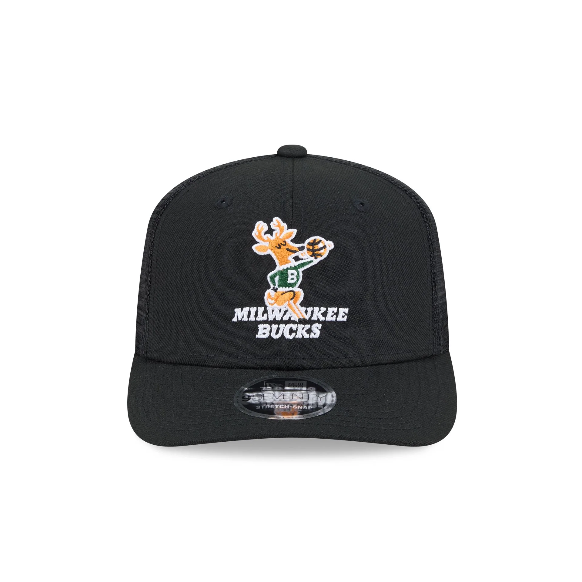 Milwaukee Bucks 1968-1992 Hardwood Classics 9SEVENTY Trucker Hat - Image 2
