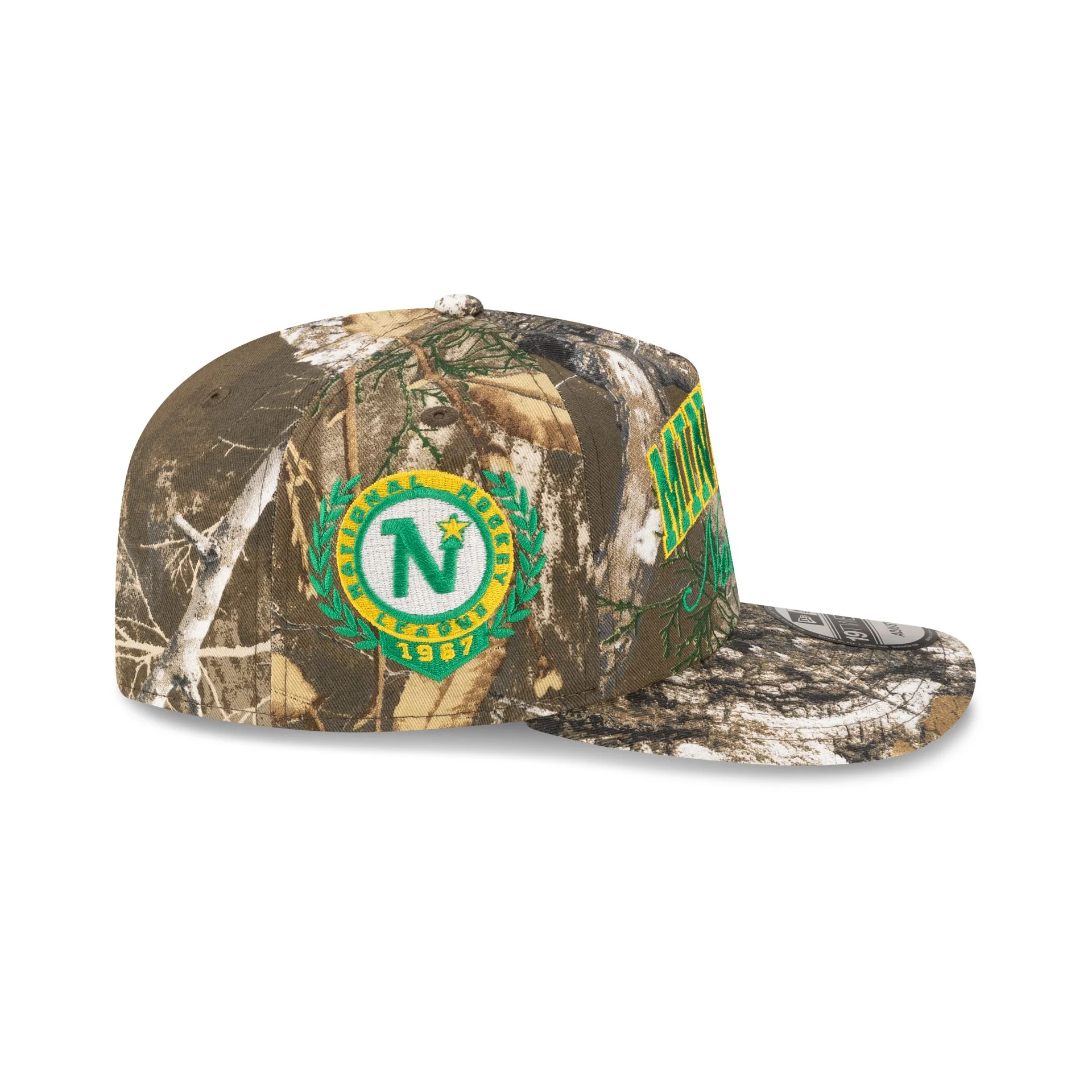 Minnesota North Stars Arch Script Realtree 19TWENTY Snapback Hat - Image 4